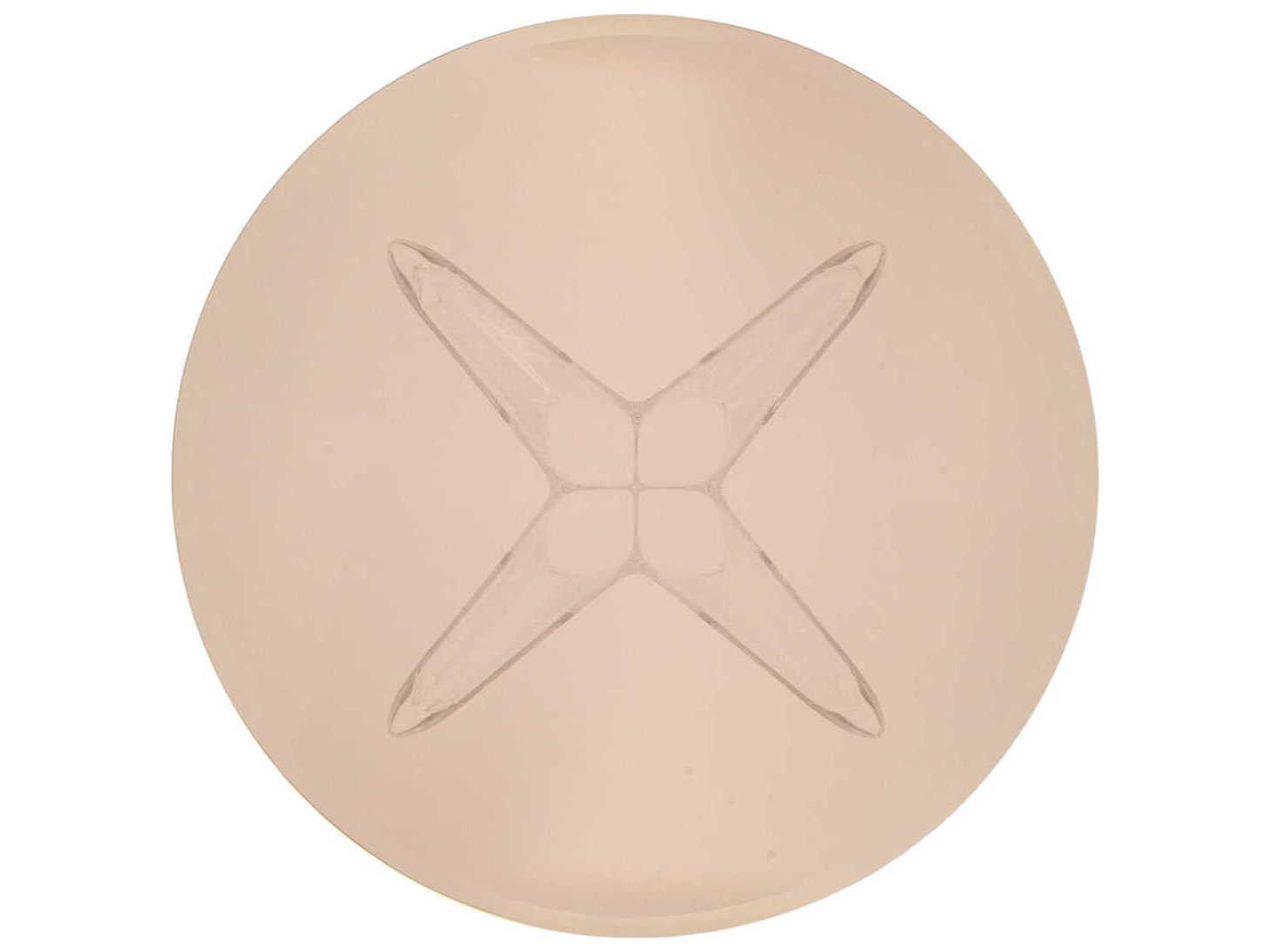 Kartell Sir Gio Round Plastic Pink Transparent Dining Table