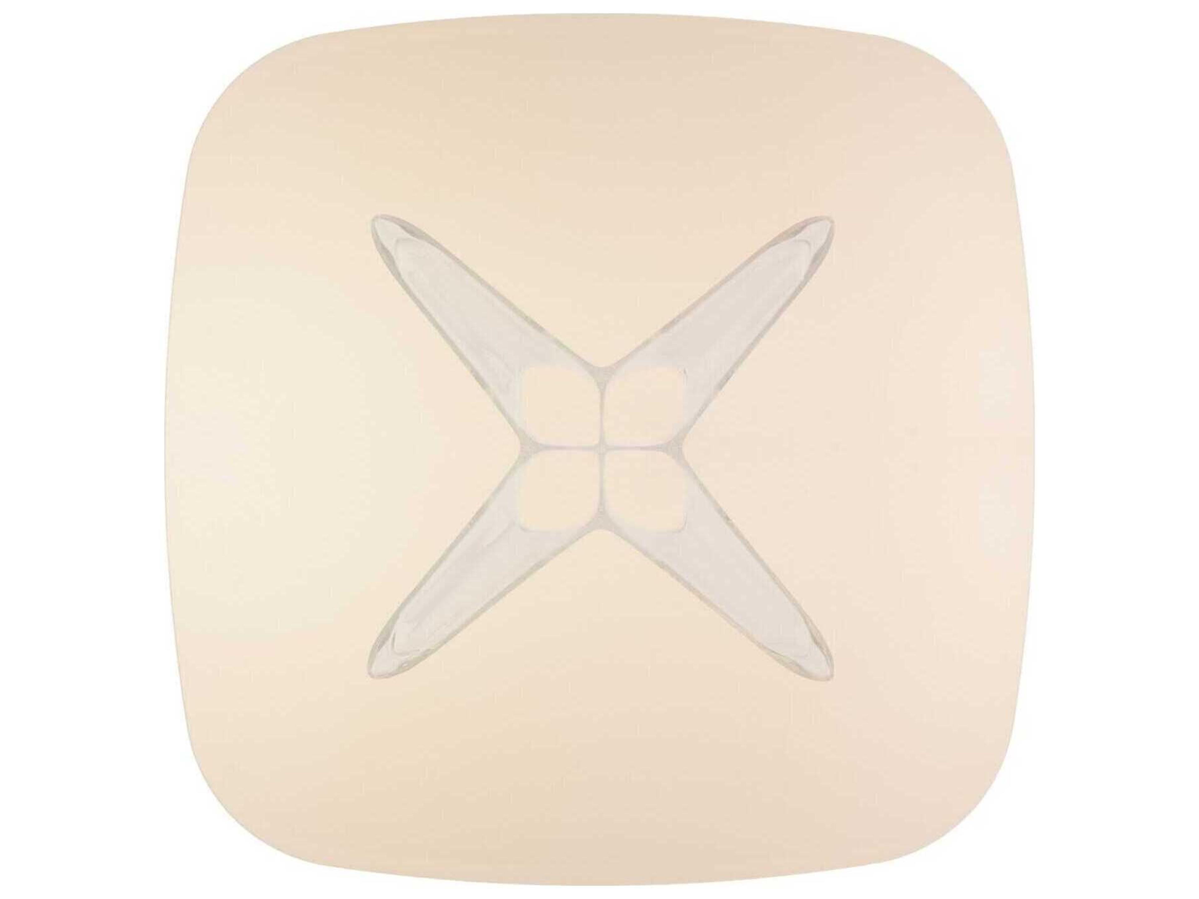 Kartell Sir Gio Square Plastic Bronze Transparent Dining Table