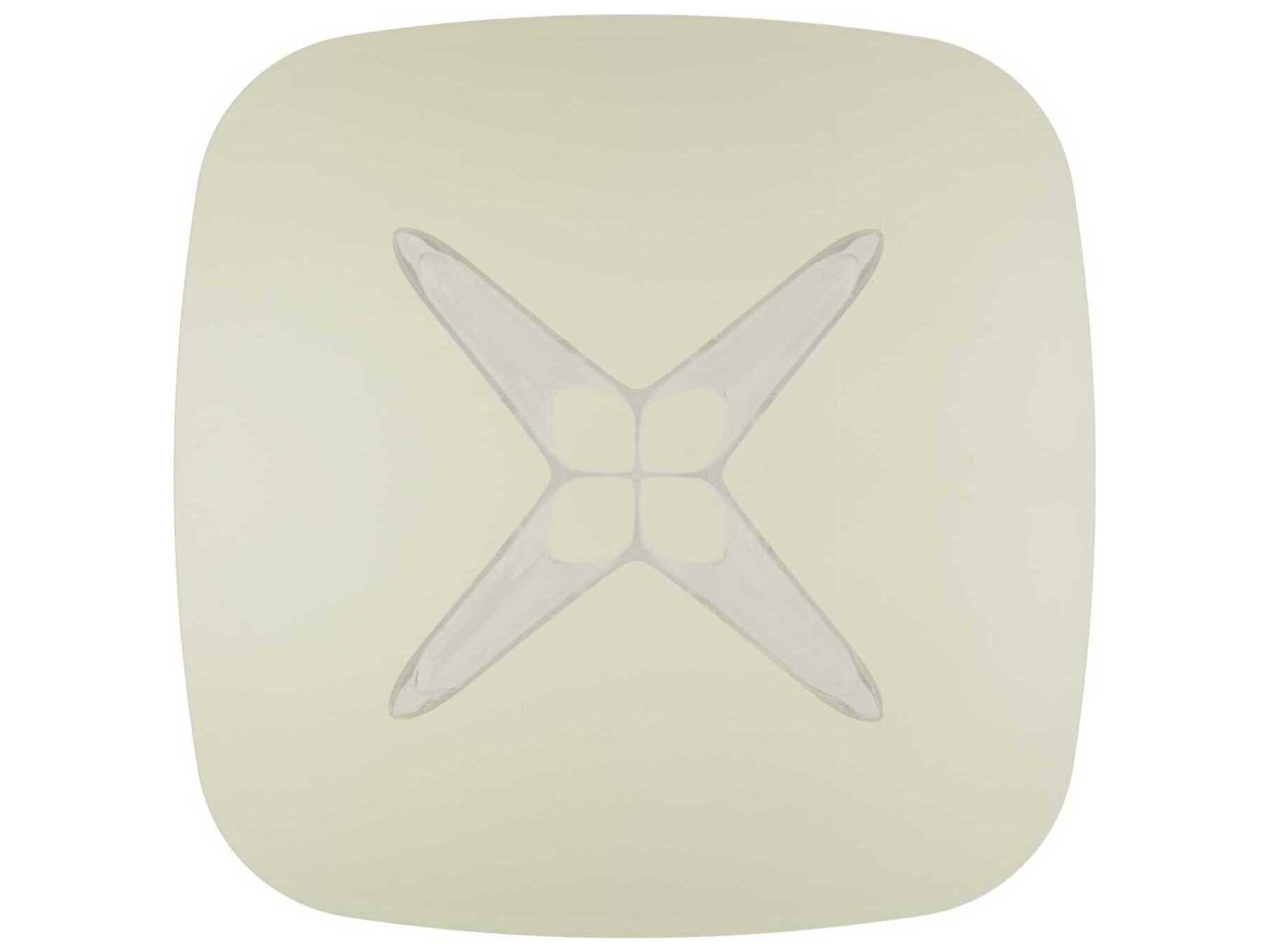 Kartell Sir Gio Square Plastic Yellow Transparent Dining Table