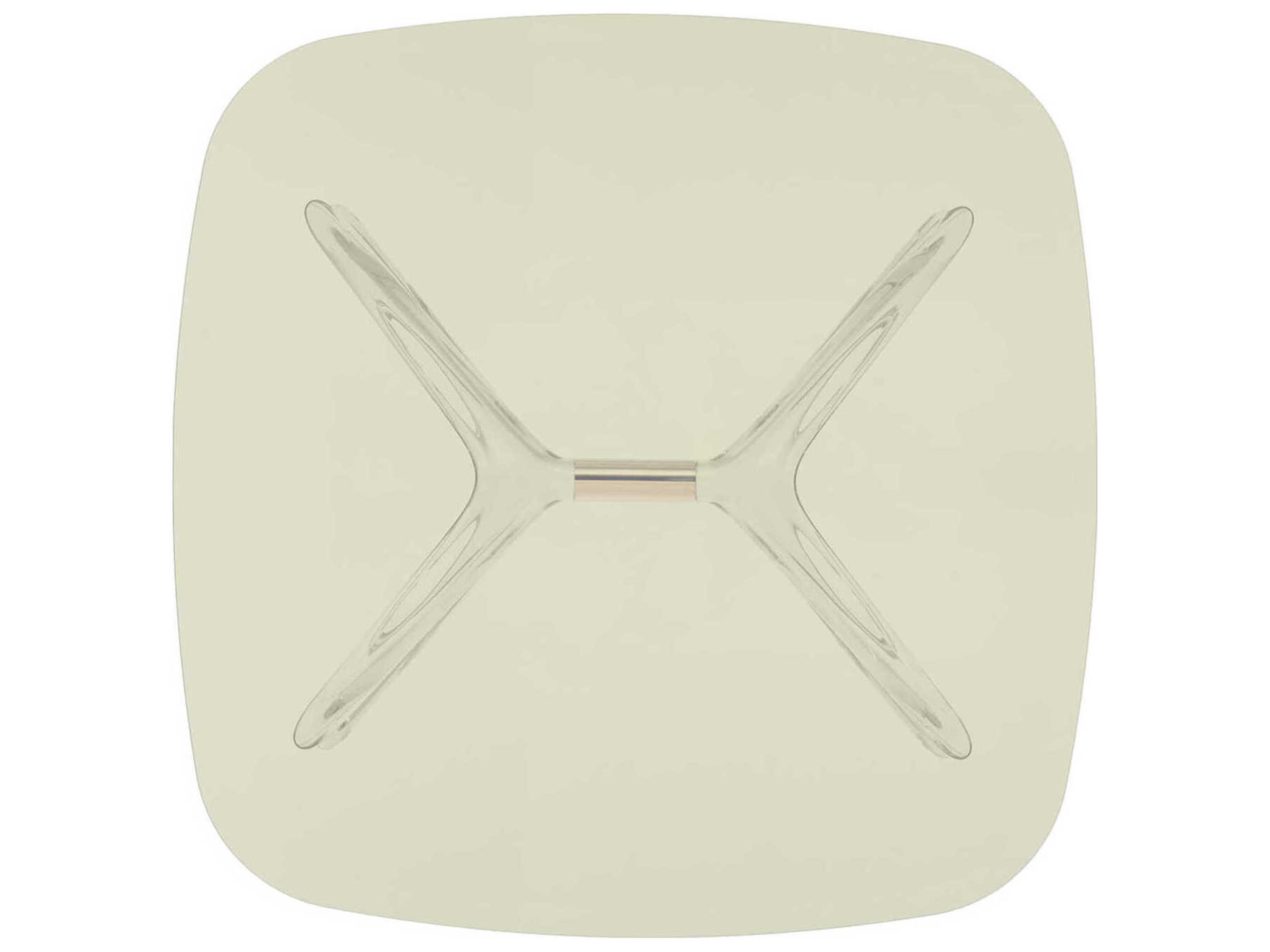 Kartell Blast Square Yellow Crystal Bronze Coffee Table