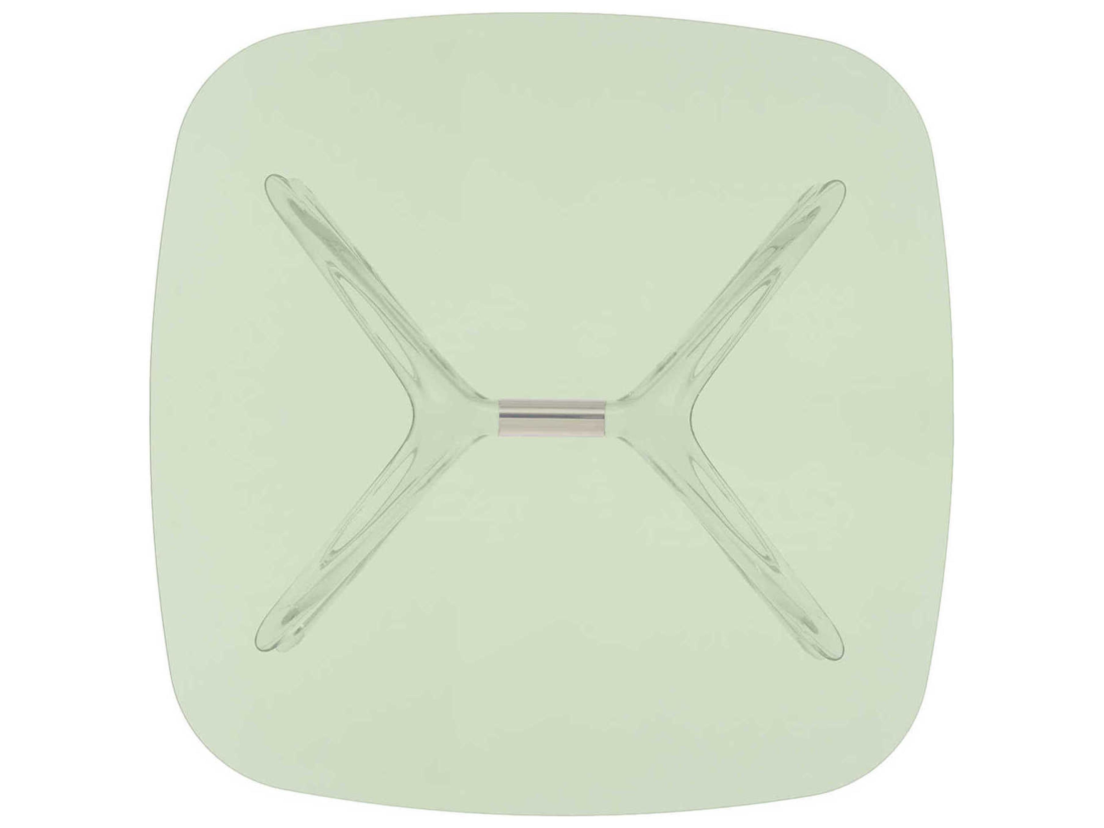 Kartell Blast Square Green Crystal Bronze Coffee Table