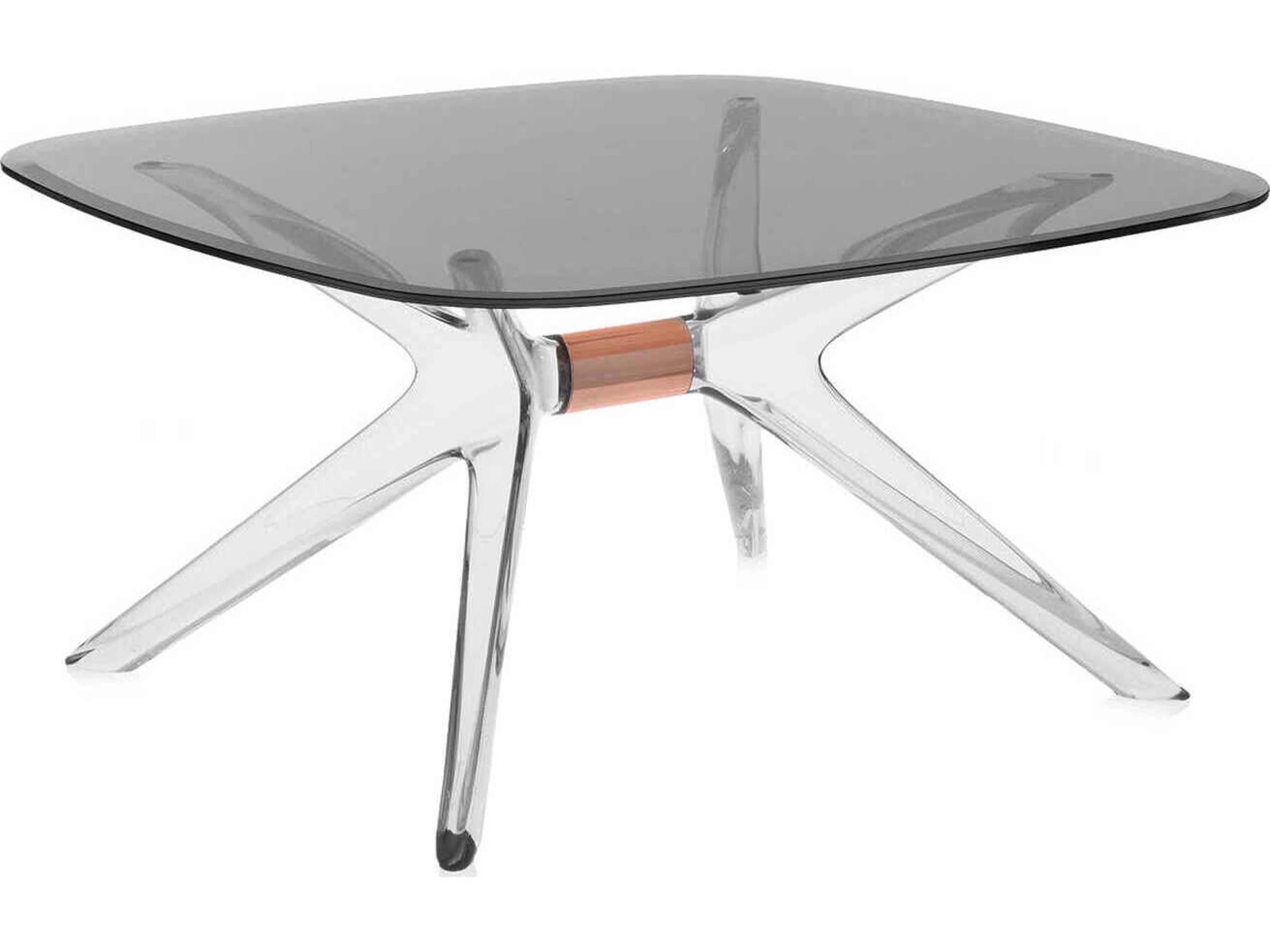 Blast Square Smoke Crystal Bronze Coffee Table