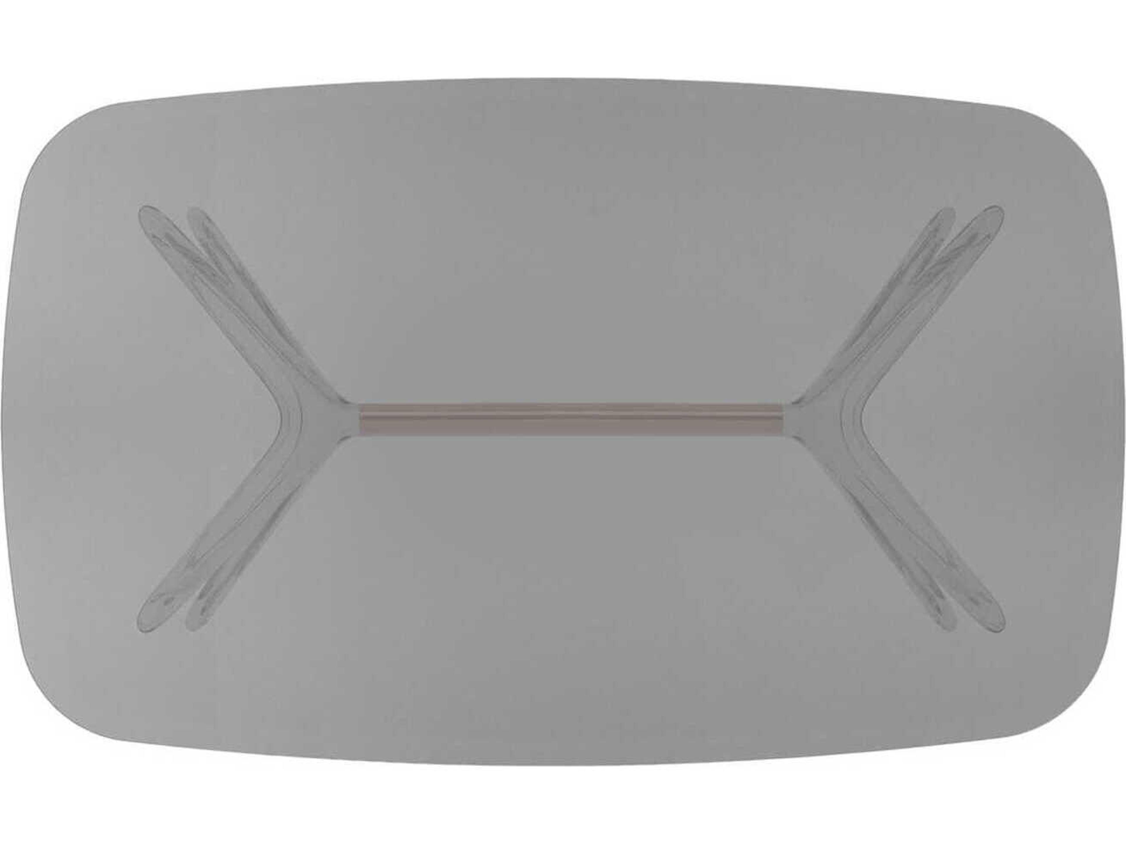 Kartell Blast Rectangular Smoke Bronze Chrome Coffee Table