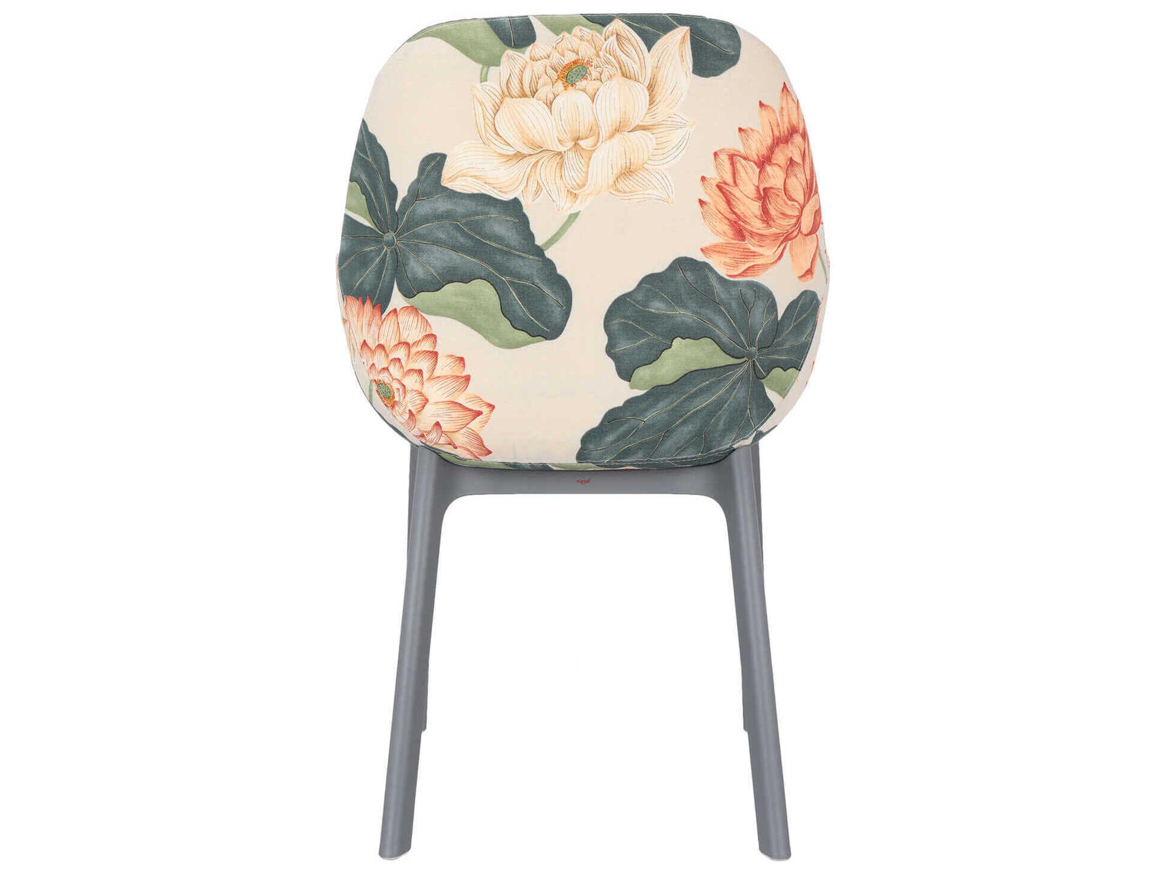Kartell Clap Green Upholstered Arm Dining Chair