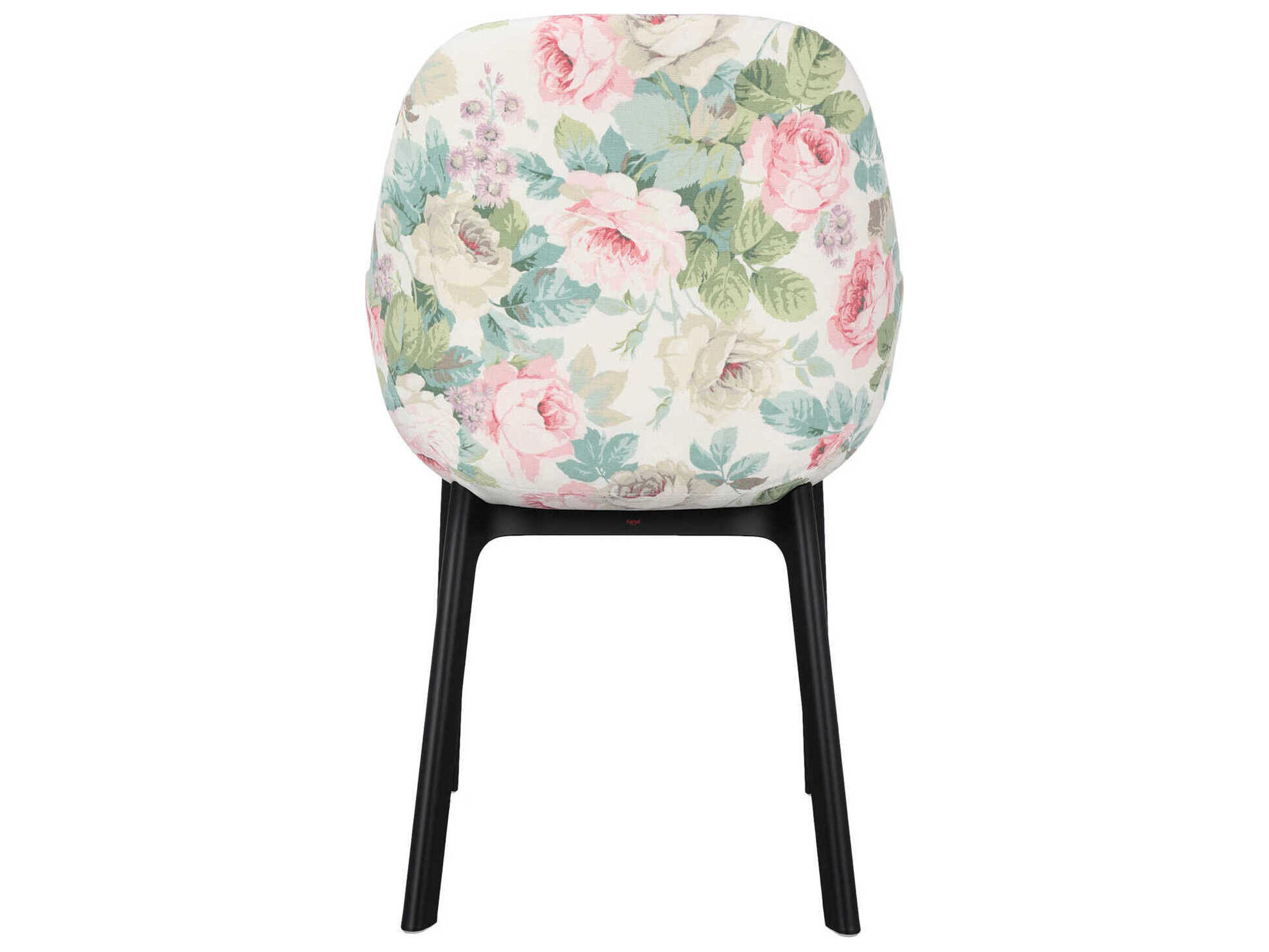 Kartell Clap Black Upholstered Arm Dining Chair