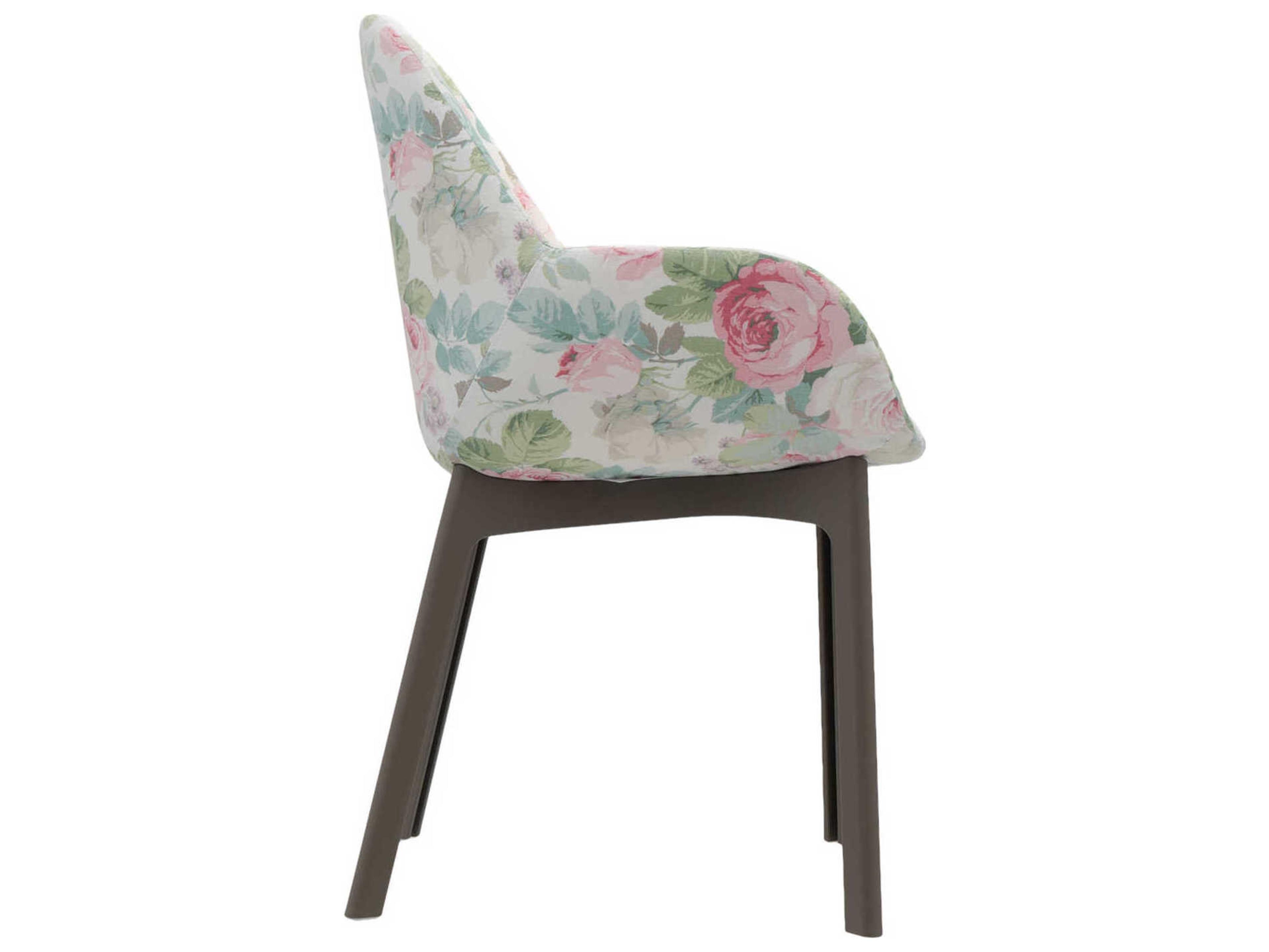 Kartell Clap Green Upholstered Arm Dining Chair