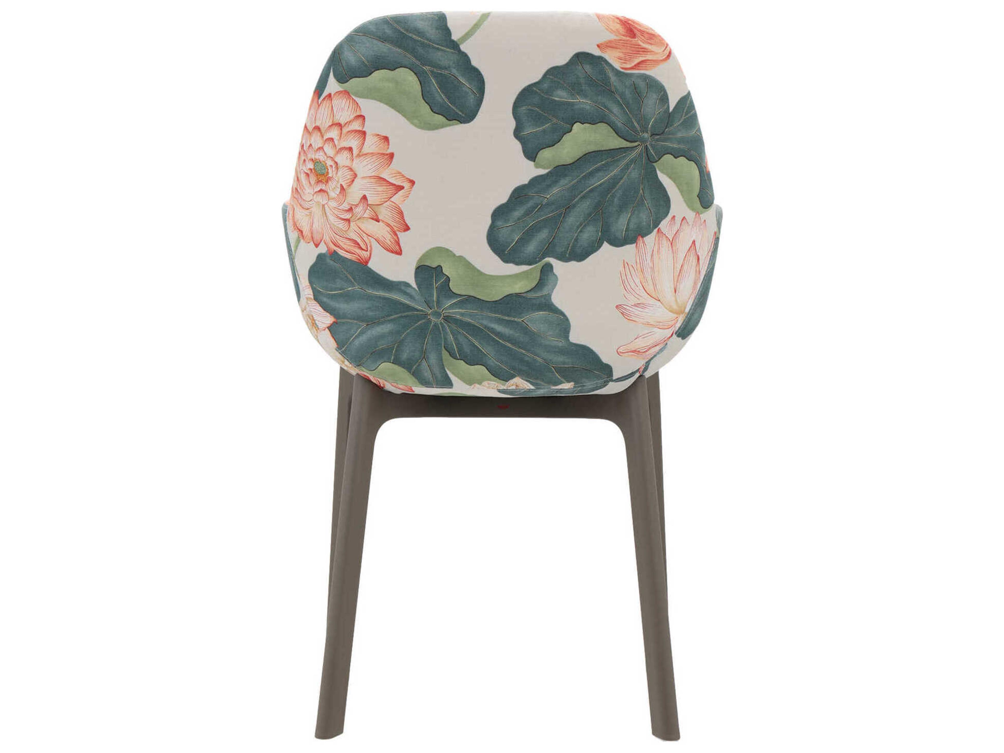 Kartell Clap Green Upholstered Arm Dining Chair