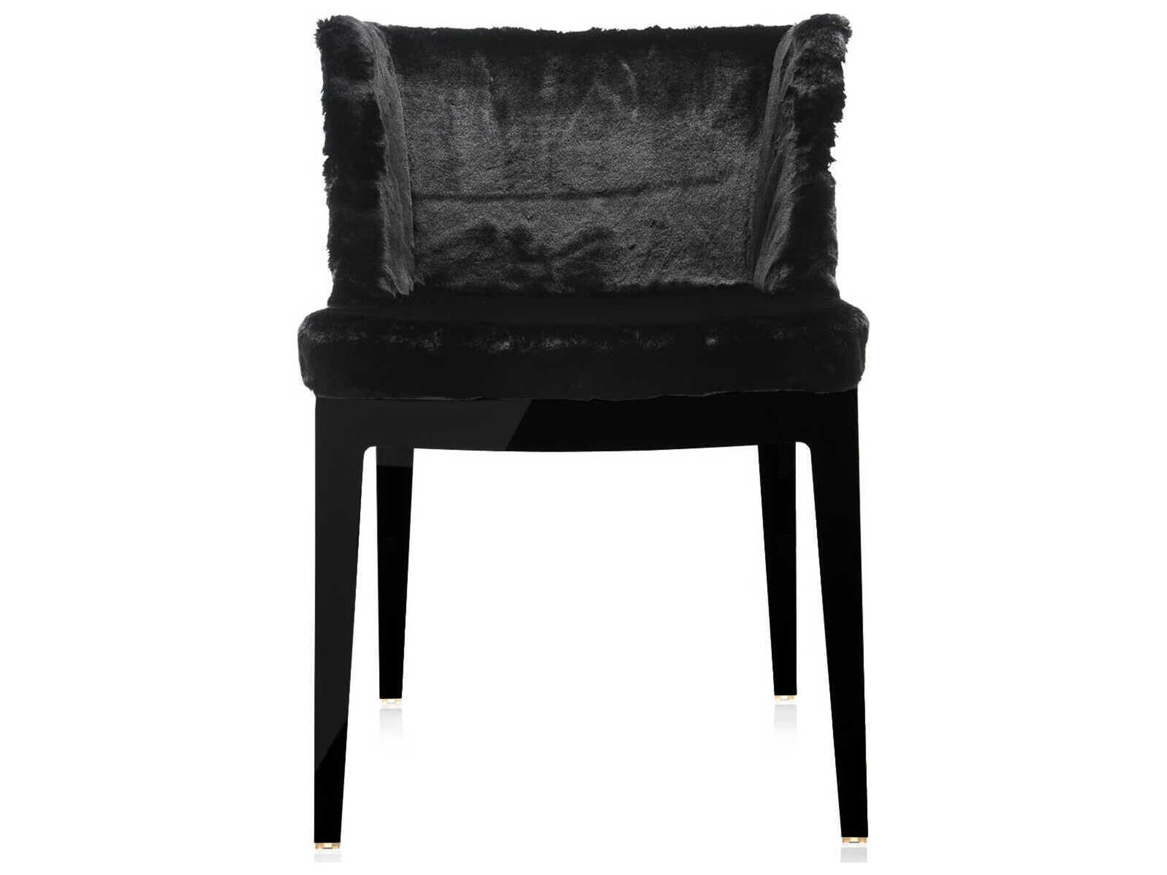 Kartell Mademoiselle Kravitz Black Upholstered Arm Dining Chair