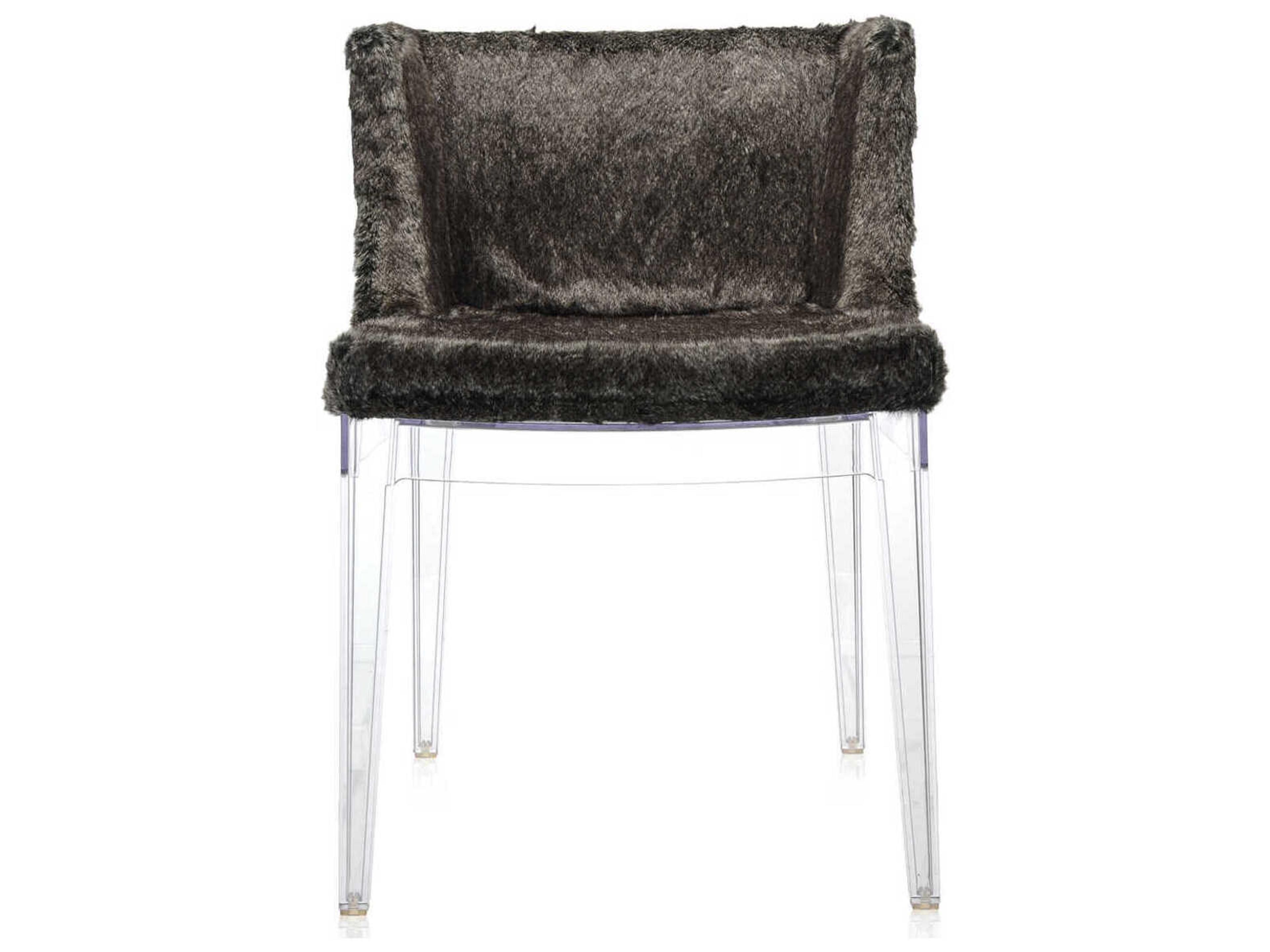 Kartell Mademoiselle Kravitz Clear Upholstered Arm Dining Chair