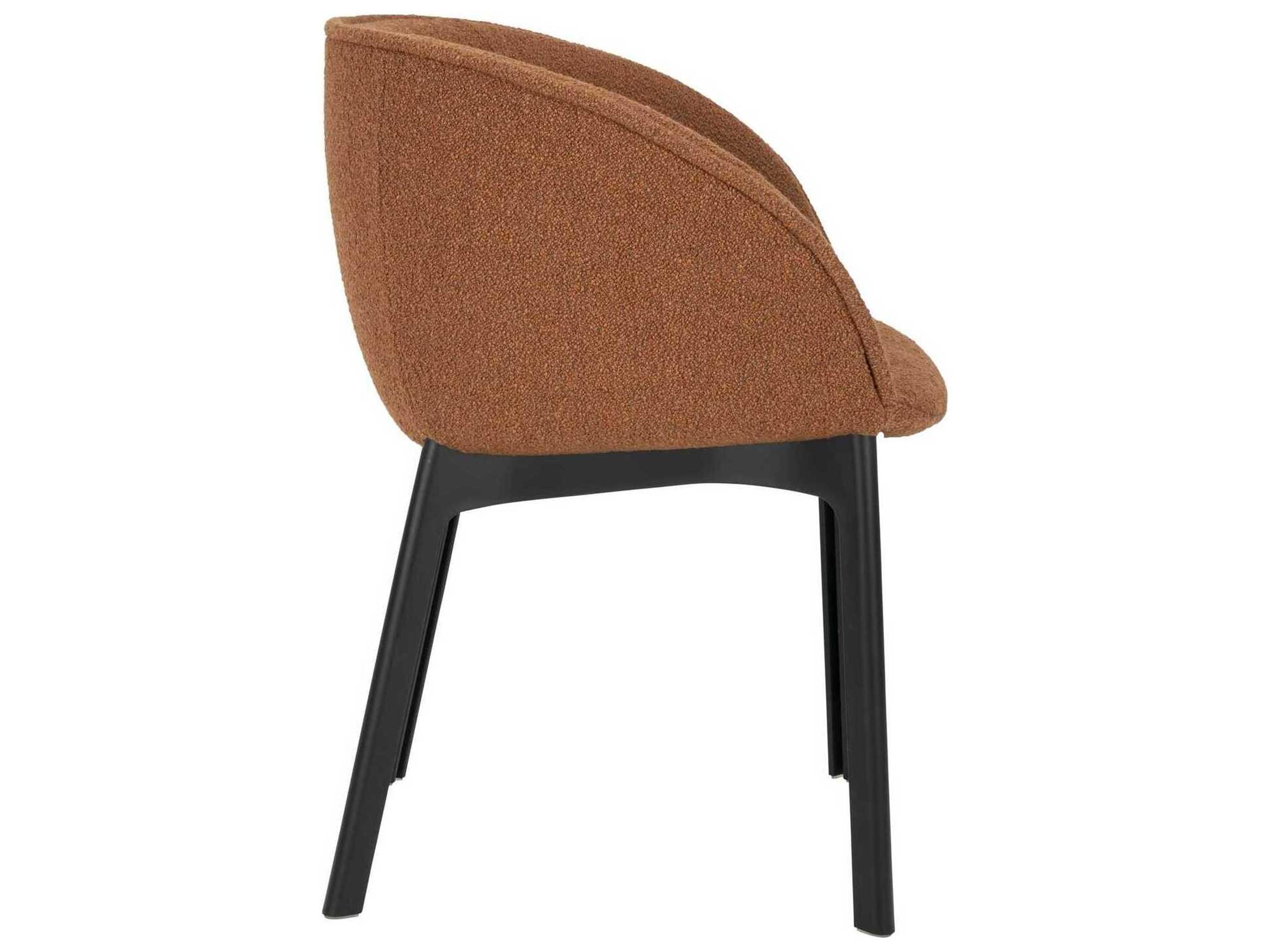 Kartell Charla Black Upholstered Arm Dining Chair