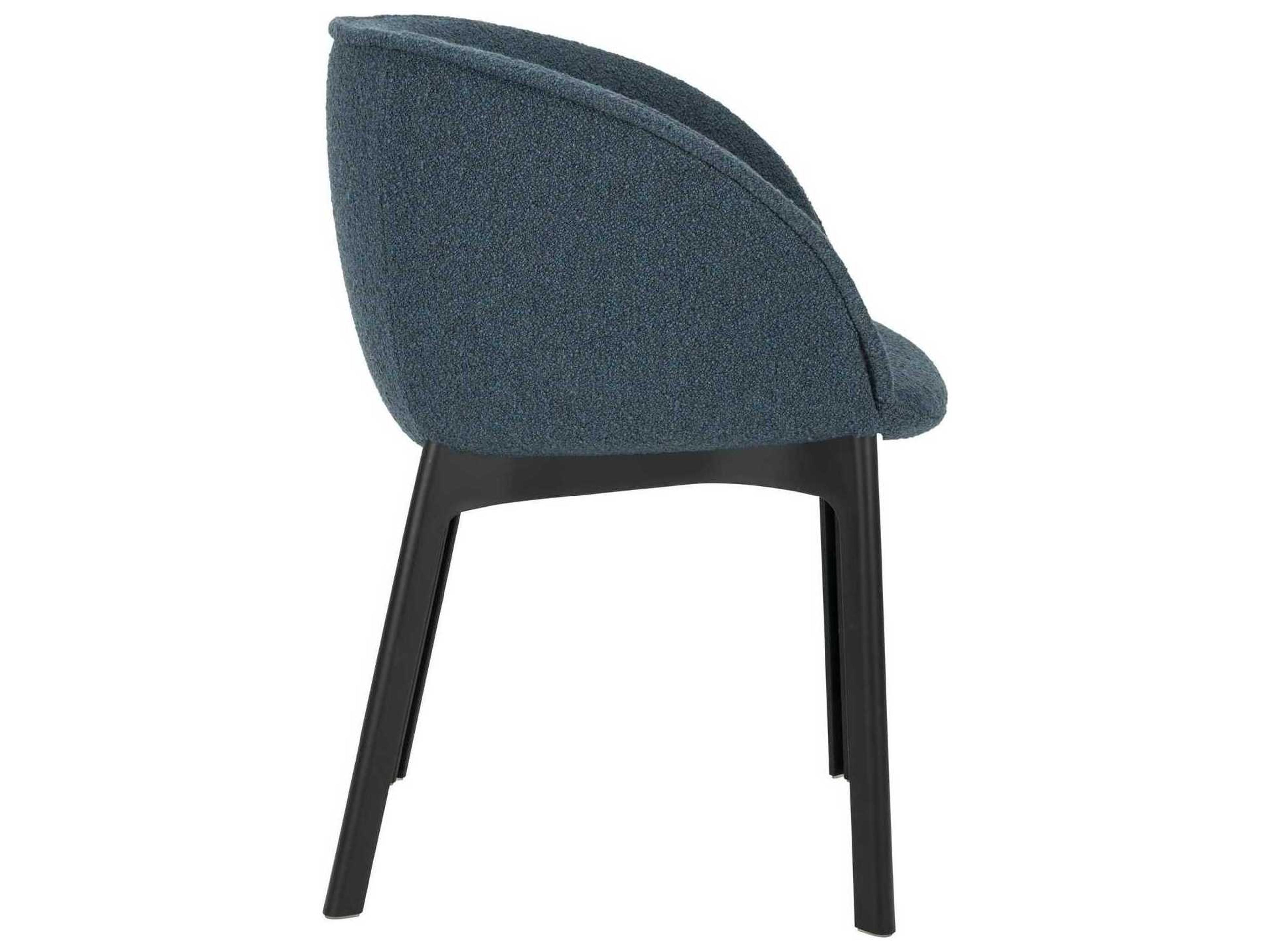 Kartell Charla Black Upholstered Arm Dining Chair