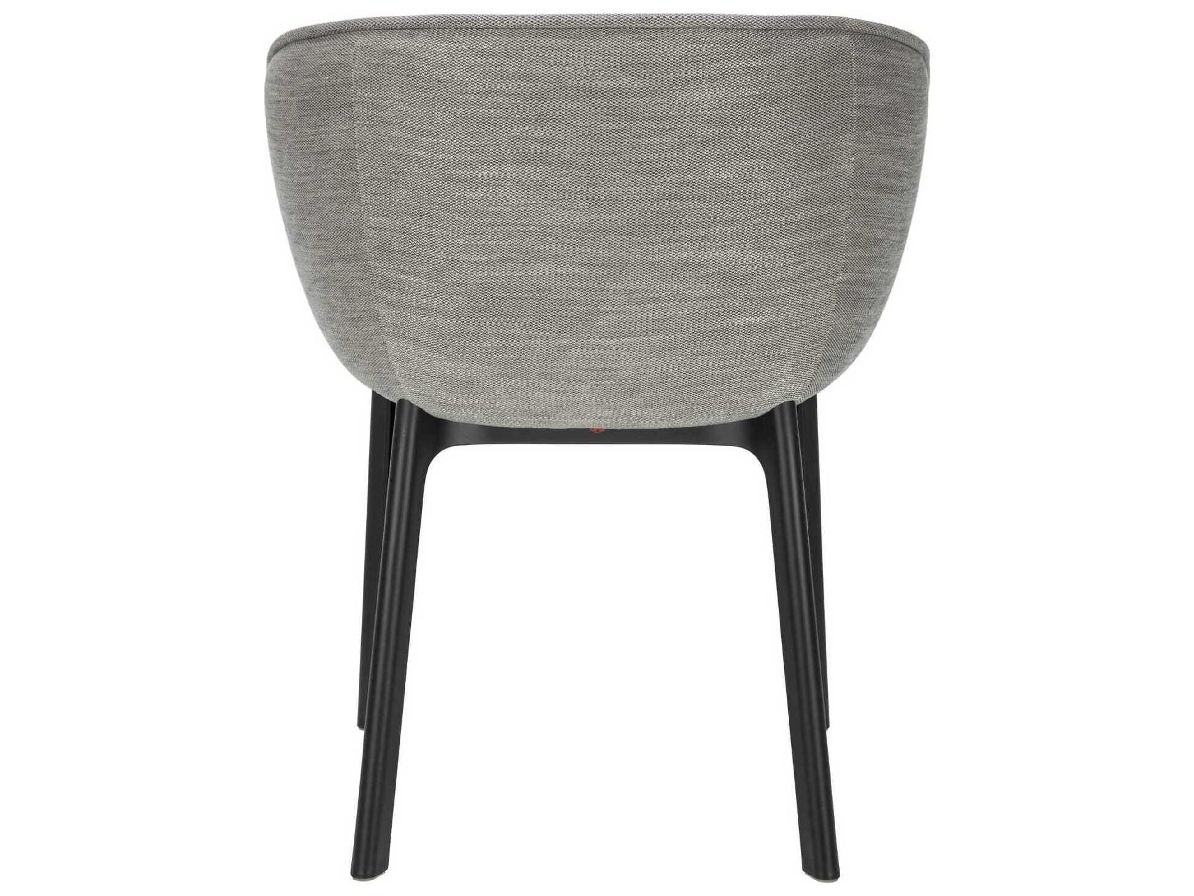Kartell Charla Black Upholstered Side Dining Chair