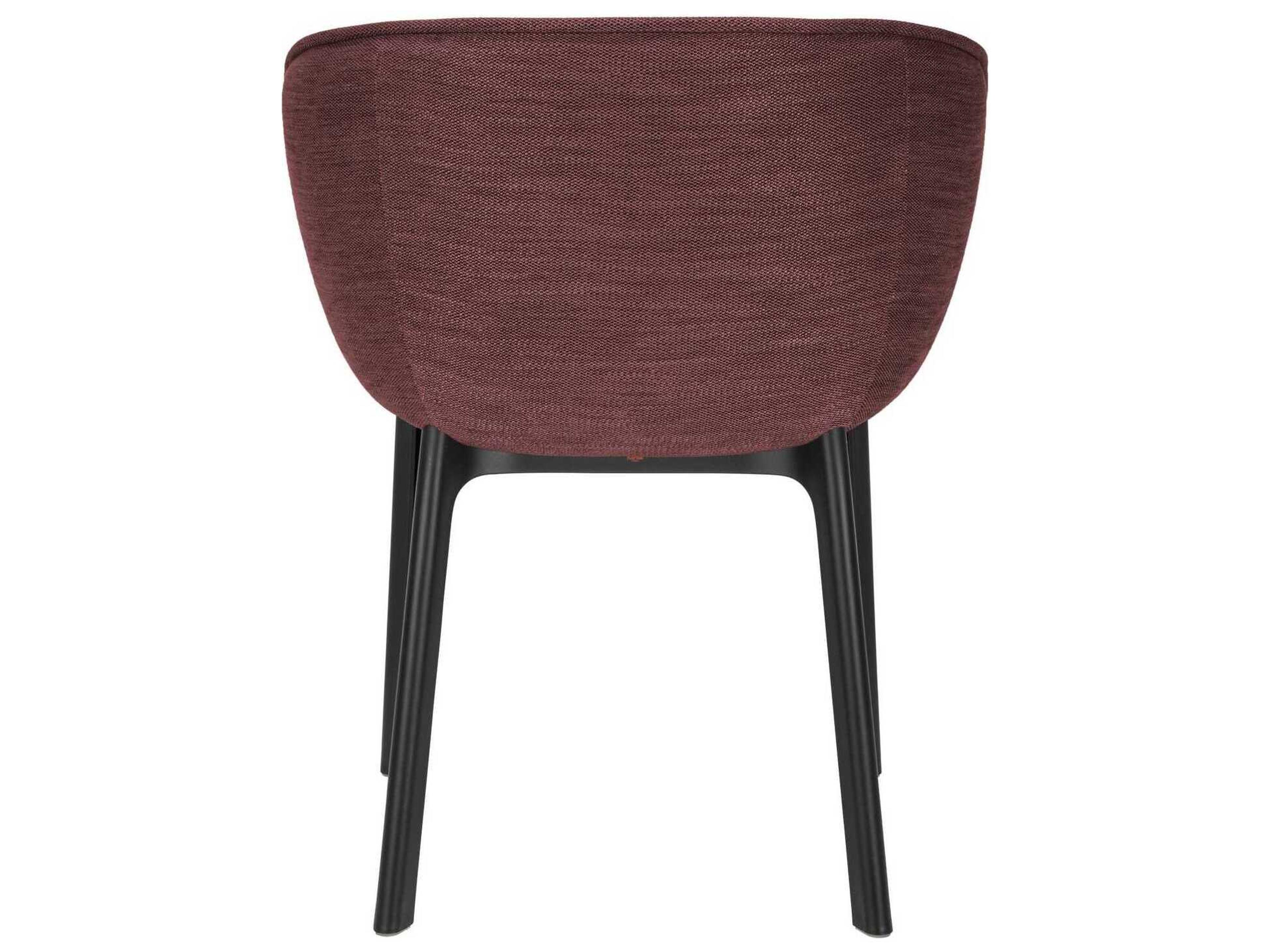 Kartell Charla Black Upholstered Arm Dining Chair