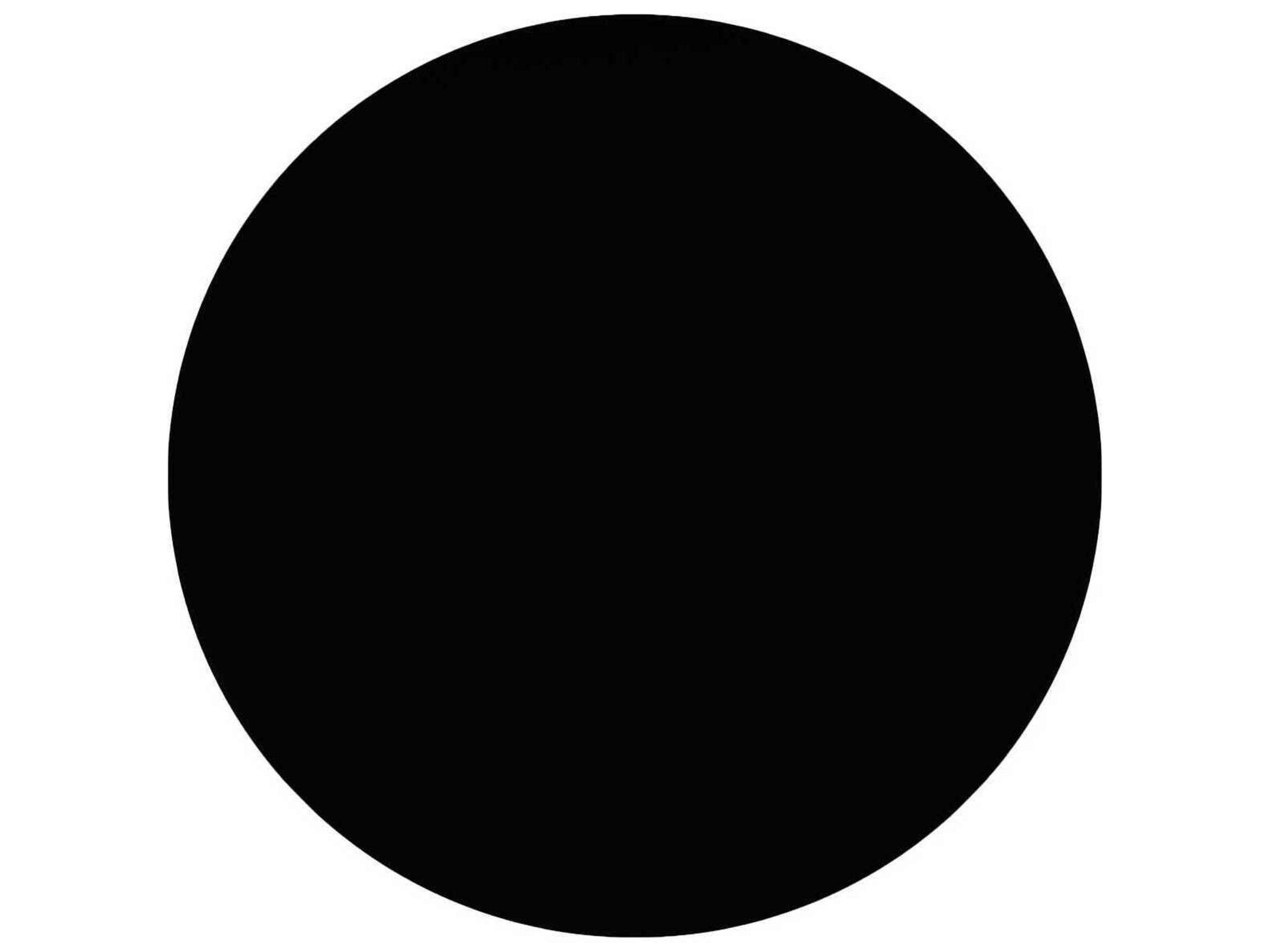 Kartell Toptop Round Plastic Black Top Dining Table