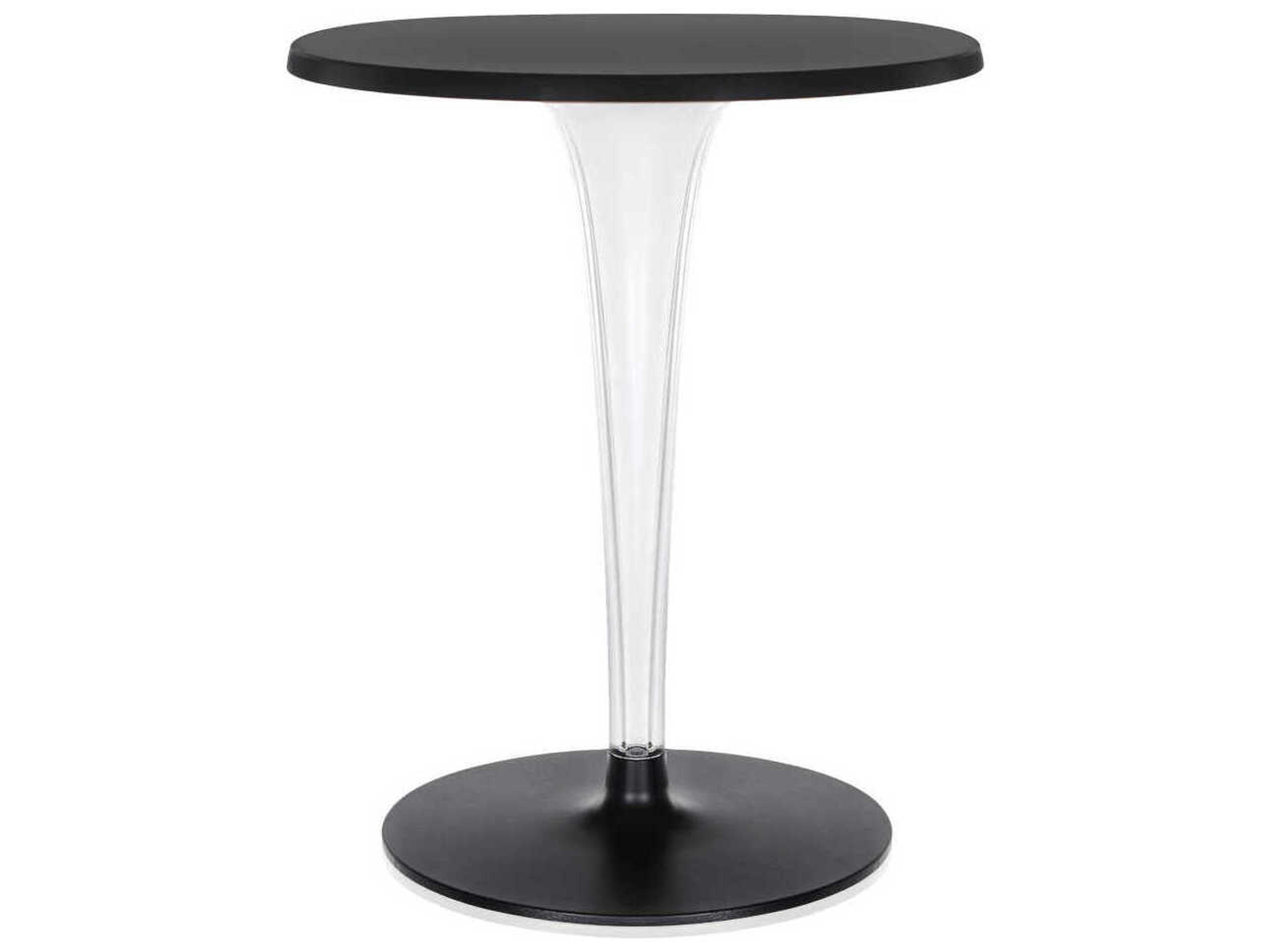 Toptop For Dr Yes Round Plastic Black Dining Table