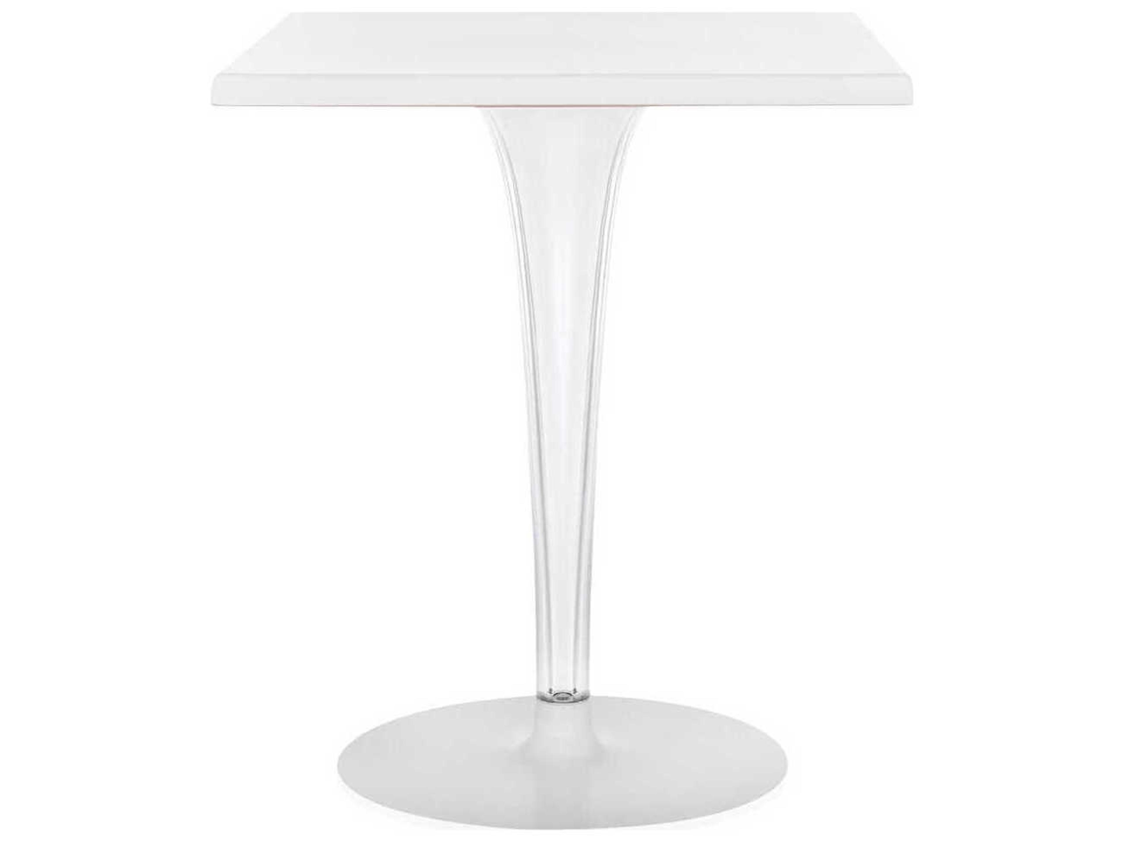 Toptop For Dr Yes Square Plastic White Dining Table