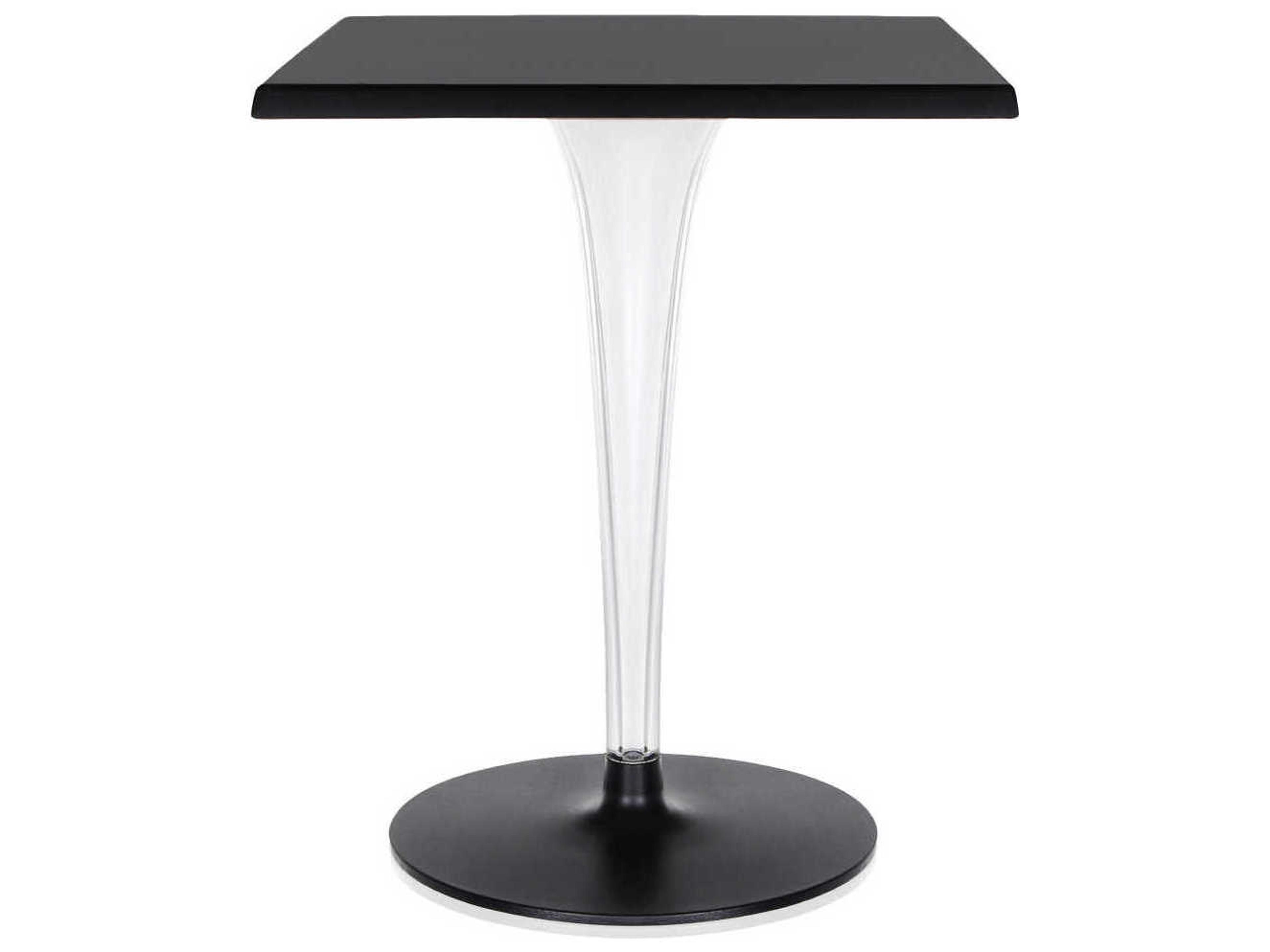 Toptop For Dr Yes Square Plastic Black Dining Table