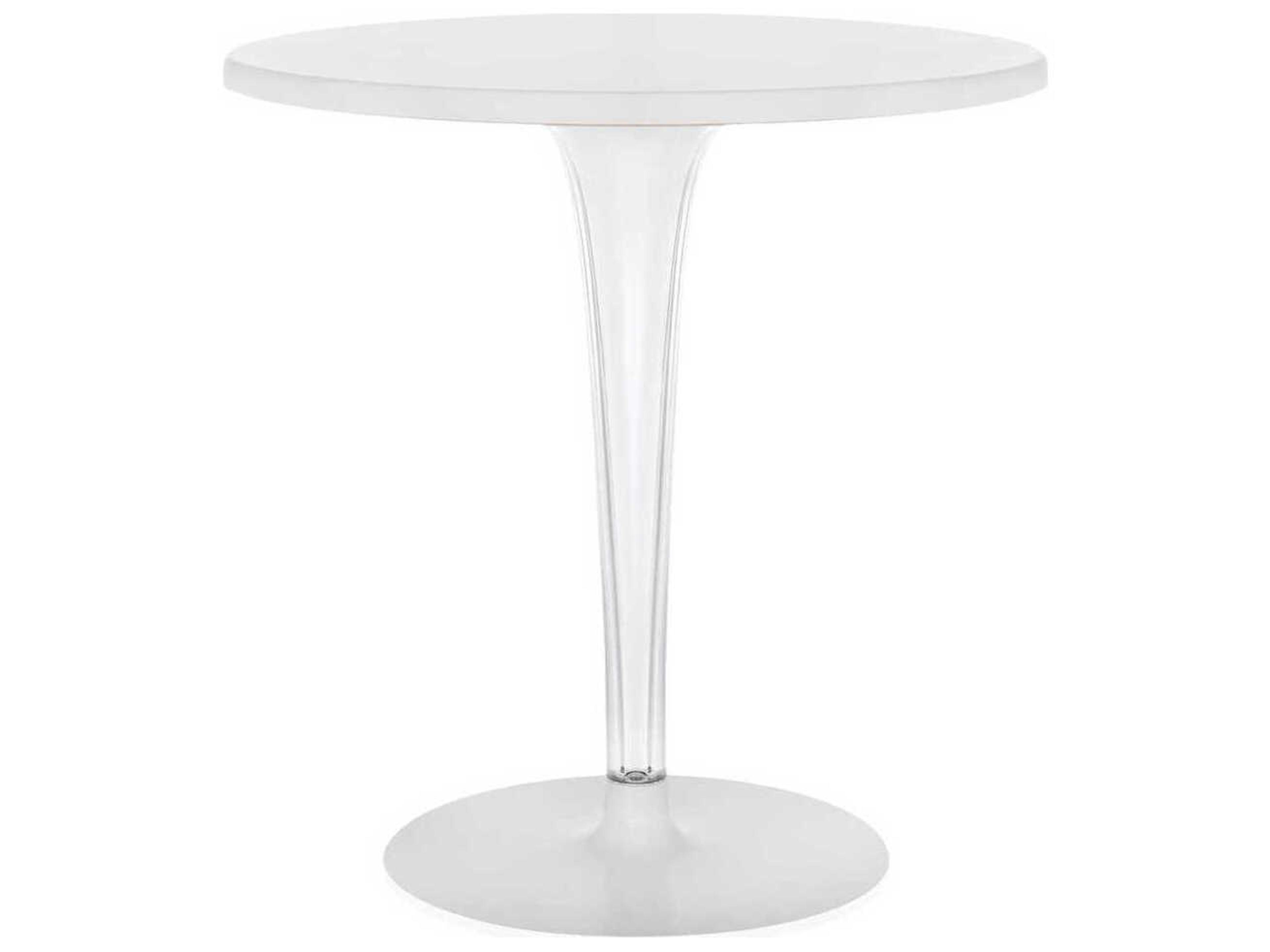 Toptop For Dr Yes Round Plastic White Dining Table