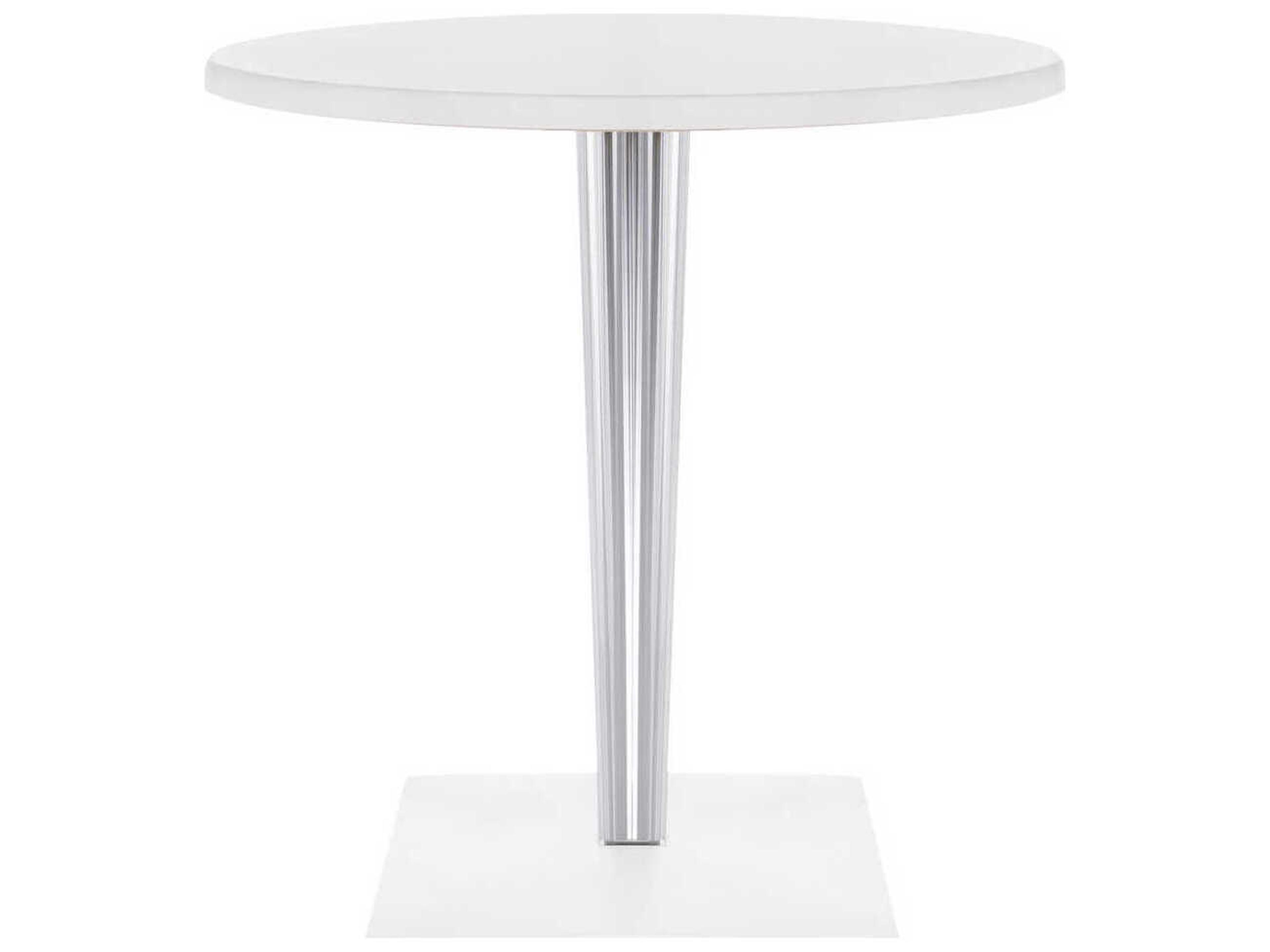 Toptop For Dr Yes Round Plastic White Dining Table