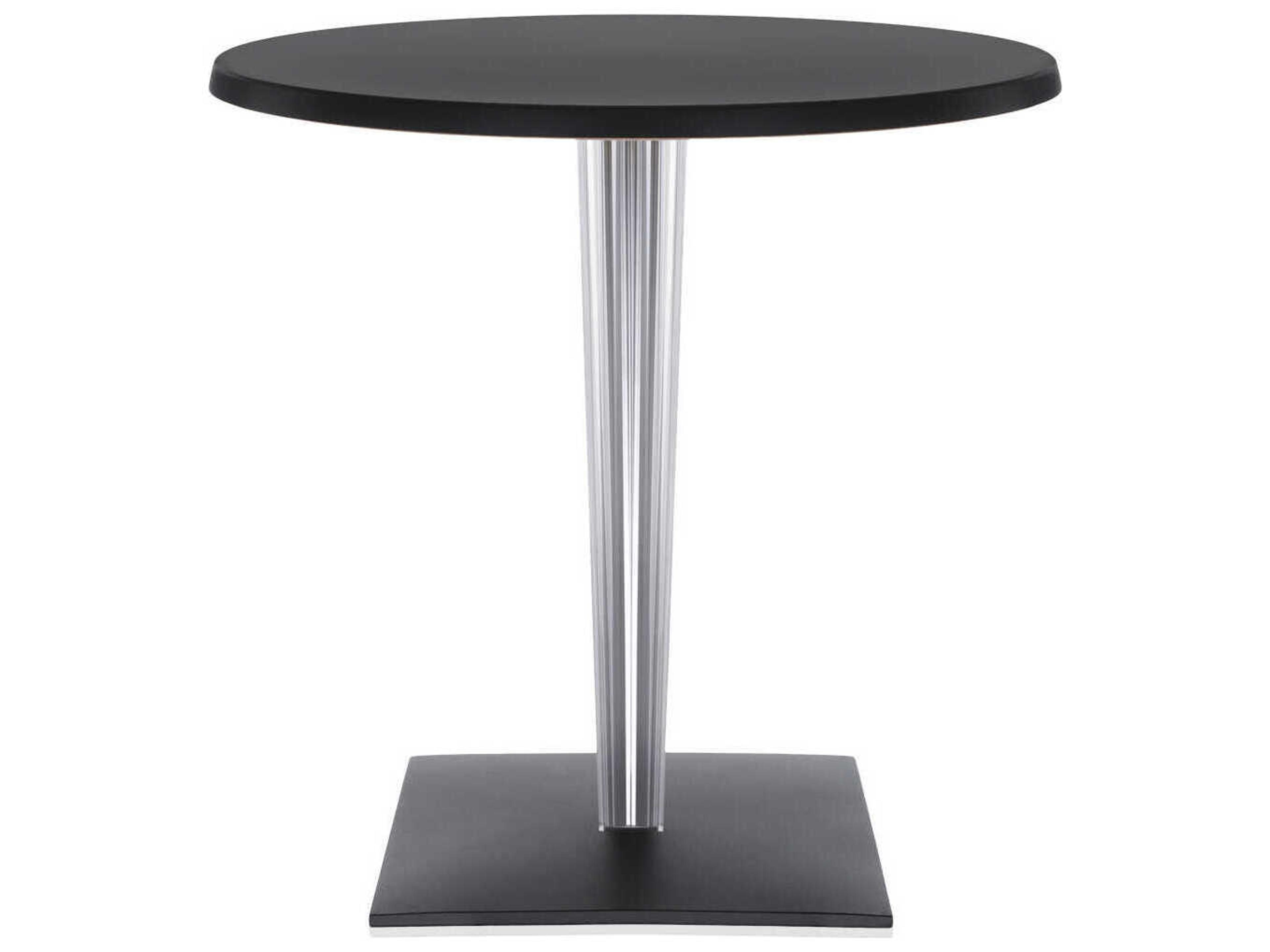 Toptop For Dr Yes Round Plastic Black Dining Table