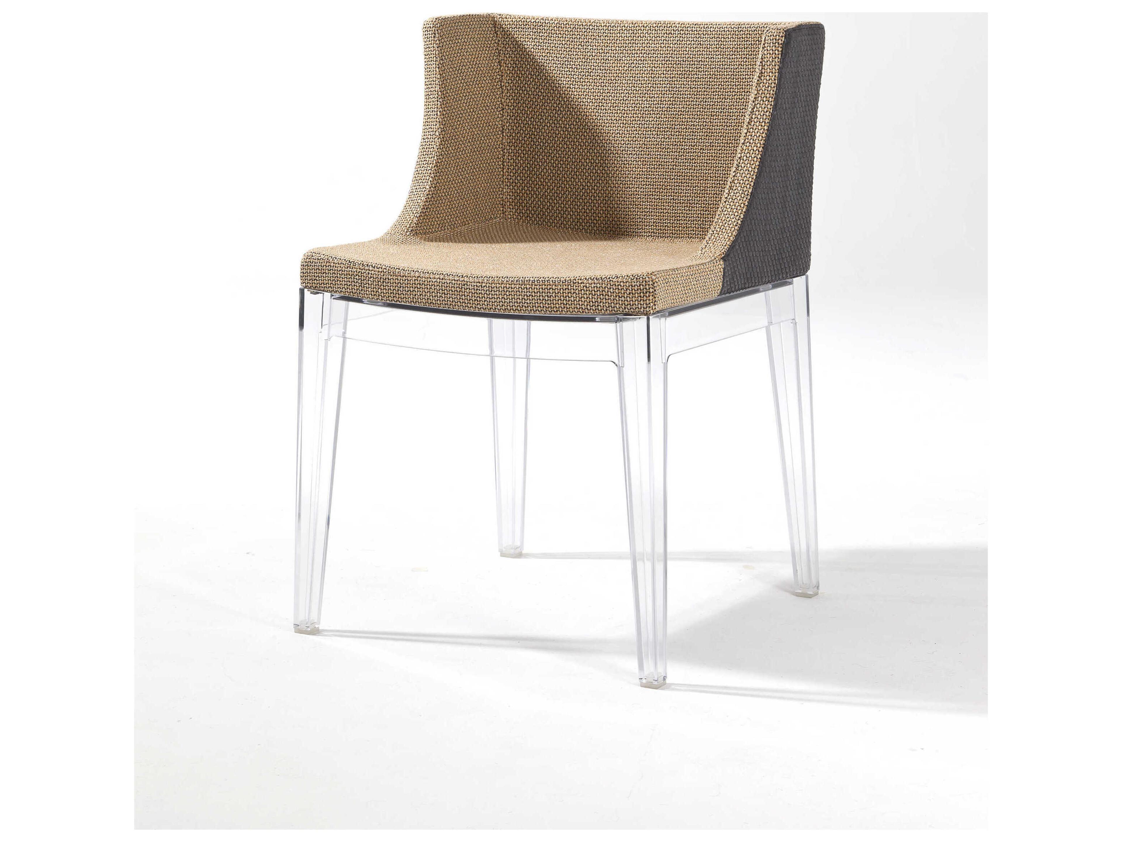 Kartell Mademoiselle Kravitz Black Upholstered Arm Dining Chair