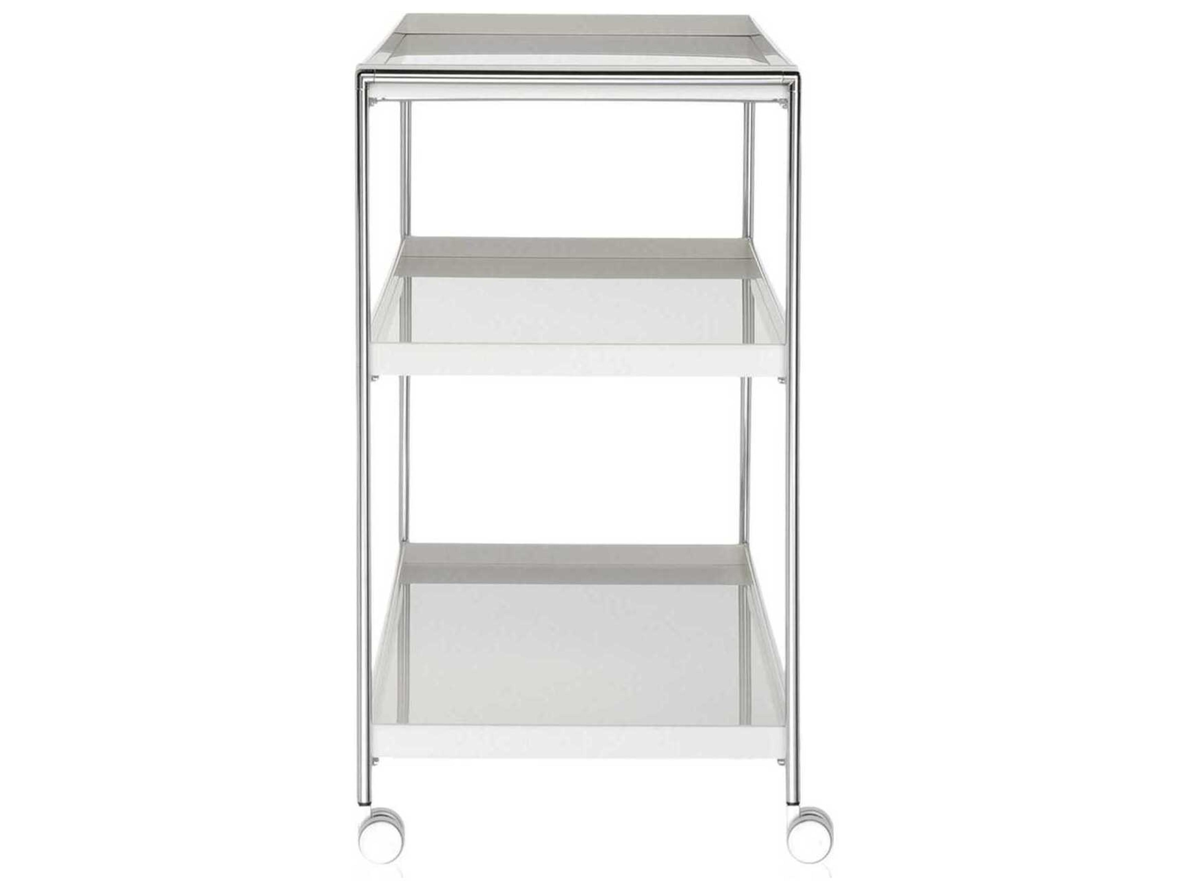 Kartell Trays White Bar Cart