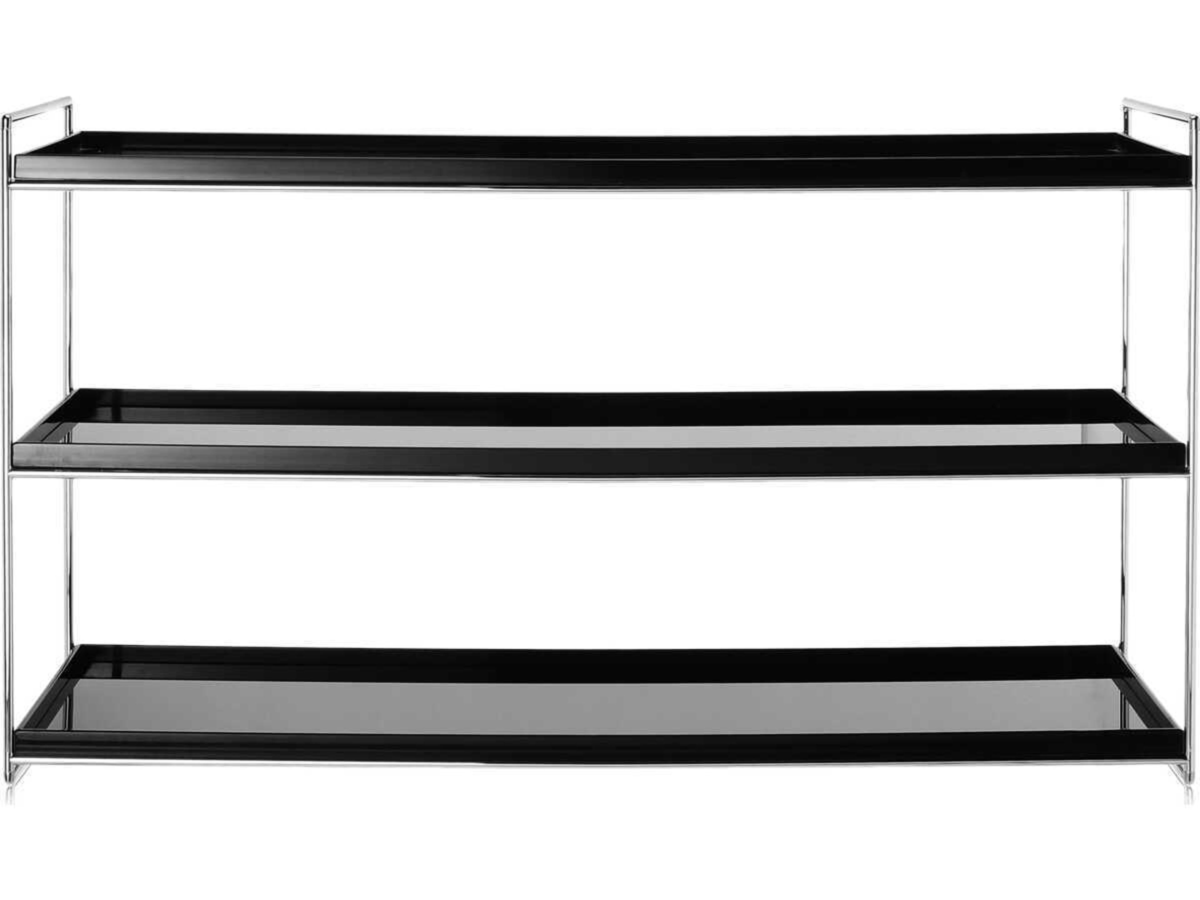 Kartell Trays Black Bookcase