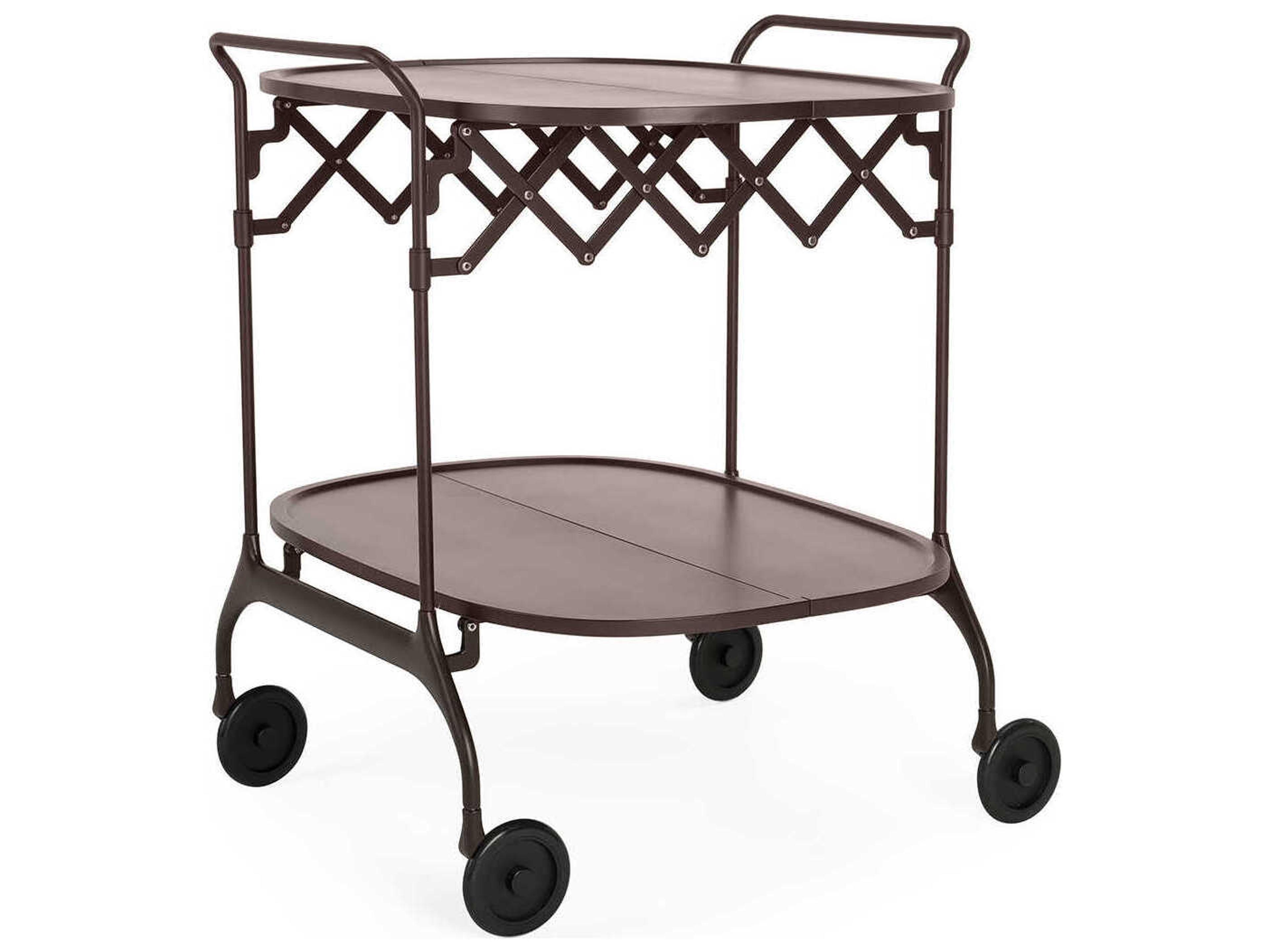 Battista Purple Matte Plum Bar Cart
