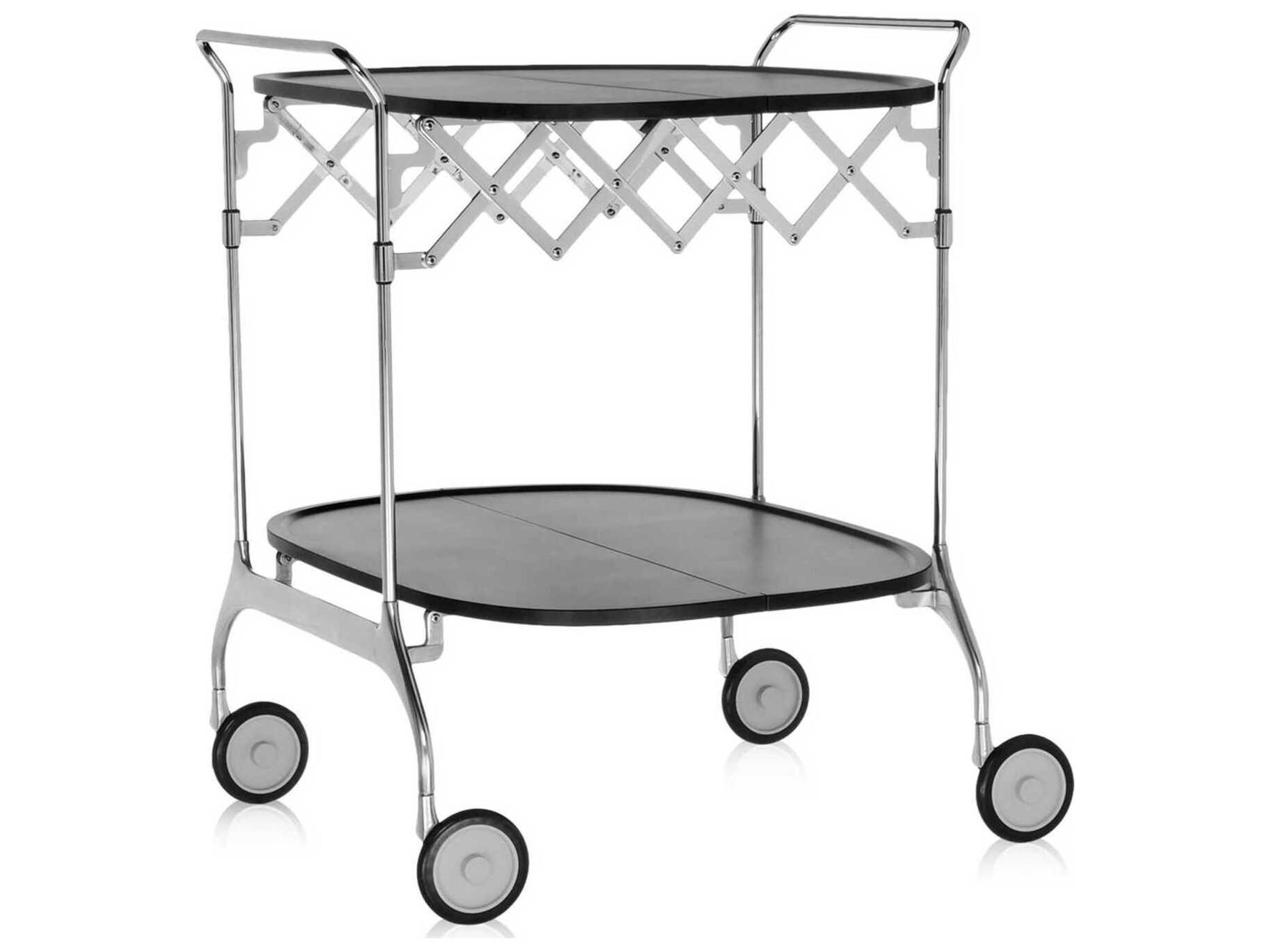 Gastone Folding Trolley Modern Bar Cart