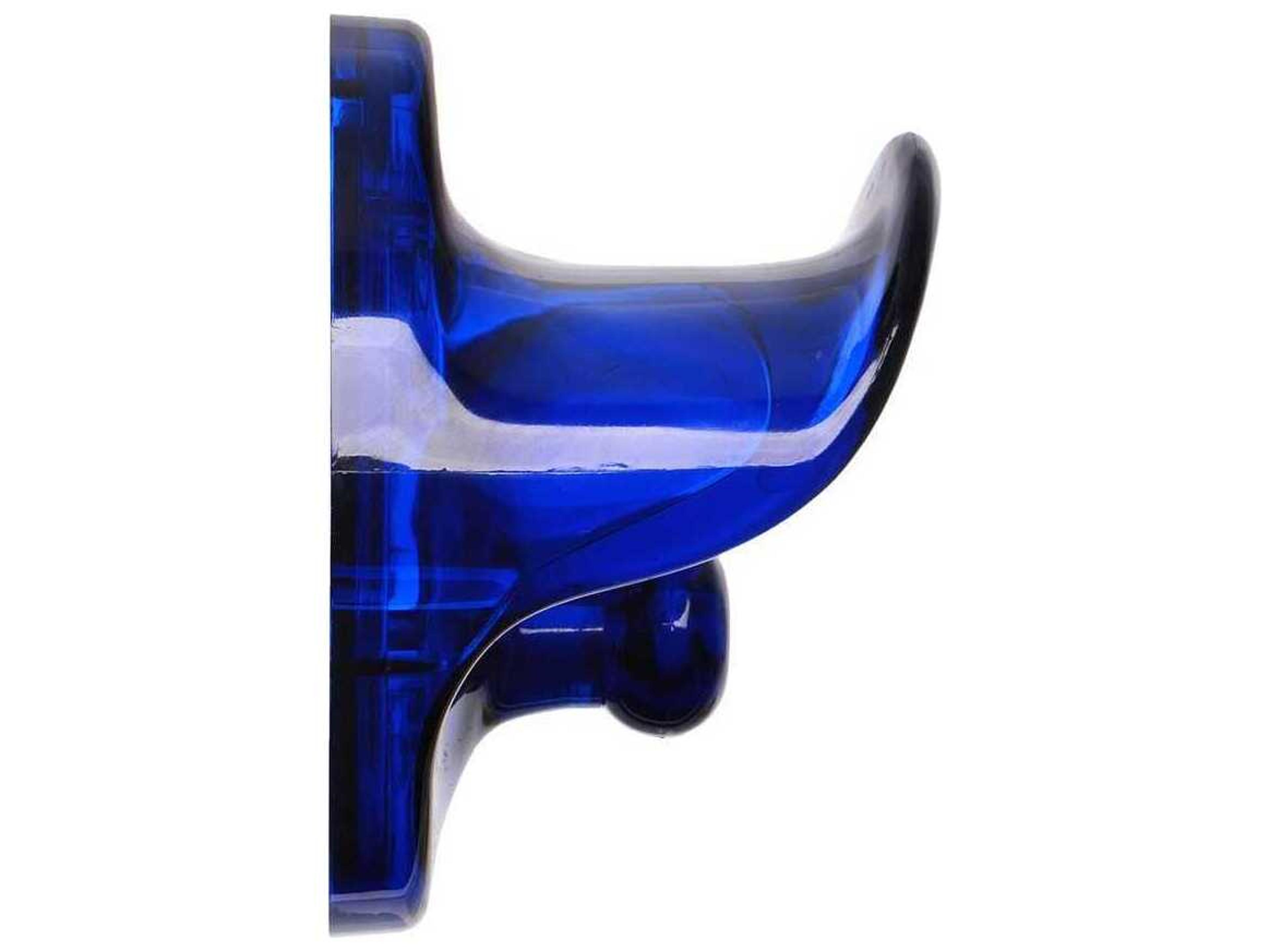 Kartell Wall Cobalt Blue Clothing Hook  (Sold in 2)