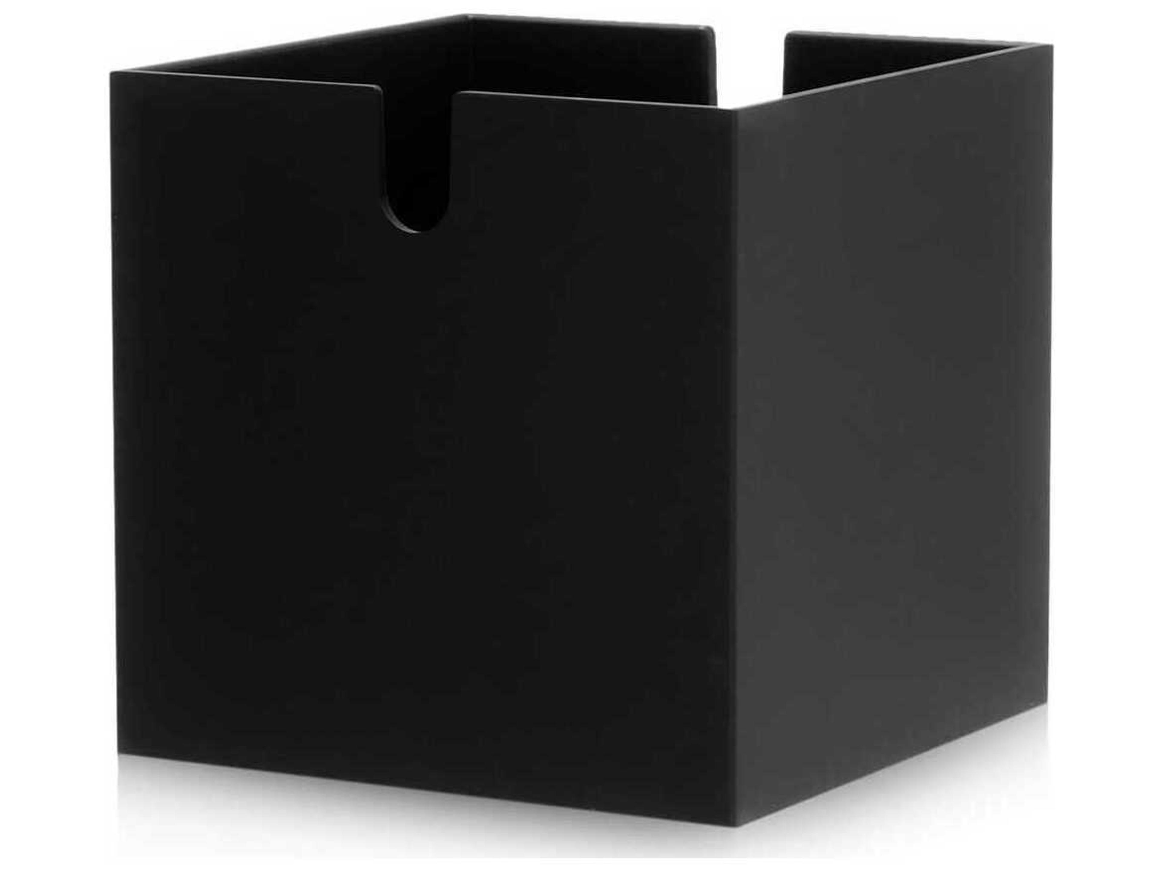 Polvara Black Modular Bookcase Stacking Cube