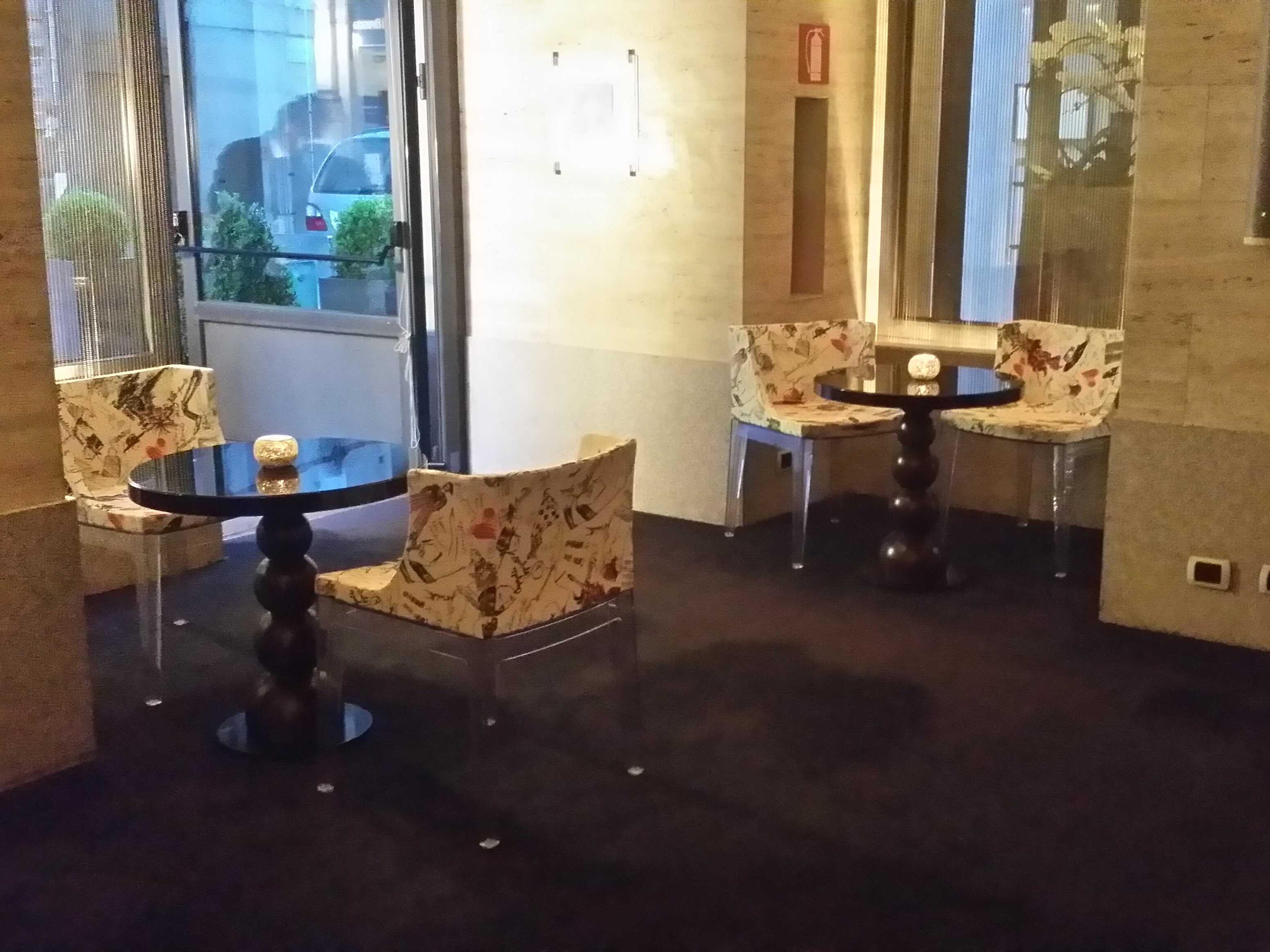 Kartell Mademoiselle Clear Upholstered Side Dining Chair