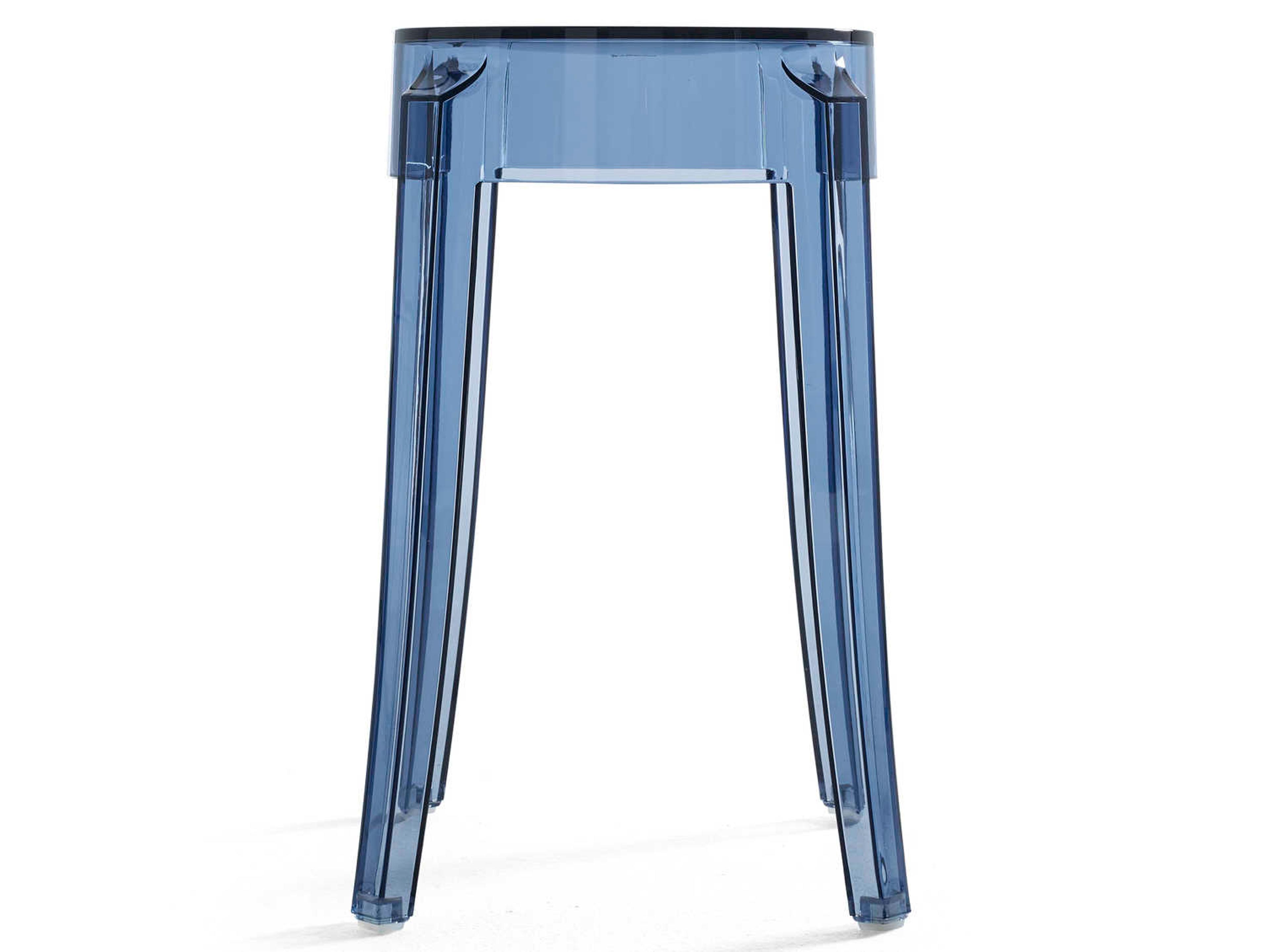 Kartell Charles Ghost Blue Side Dining Chair  (Sold in 2)