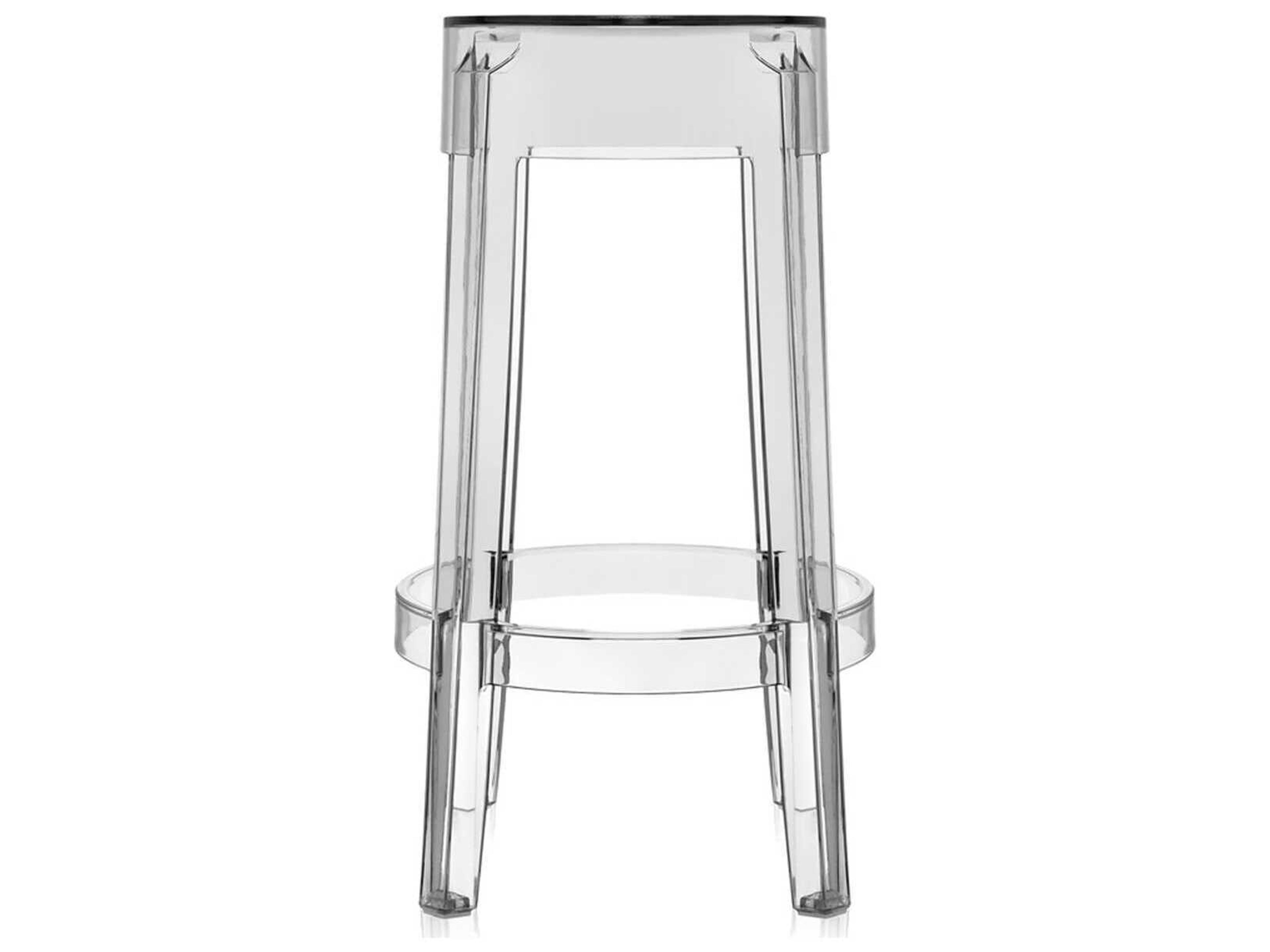 Kartell Charles Ghost Crystal Counter Stool  (Sold in 2)