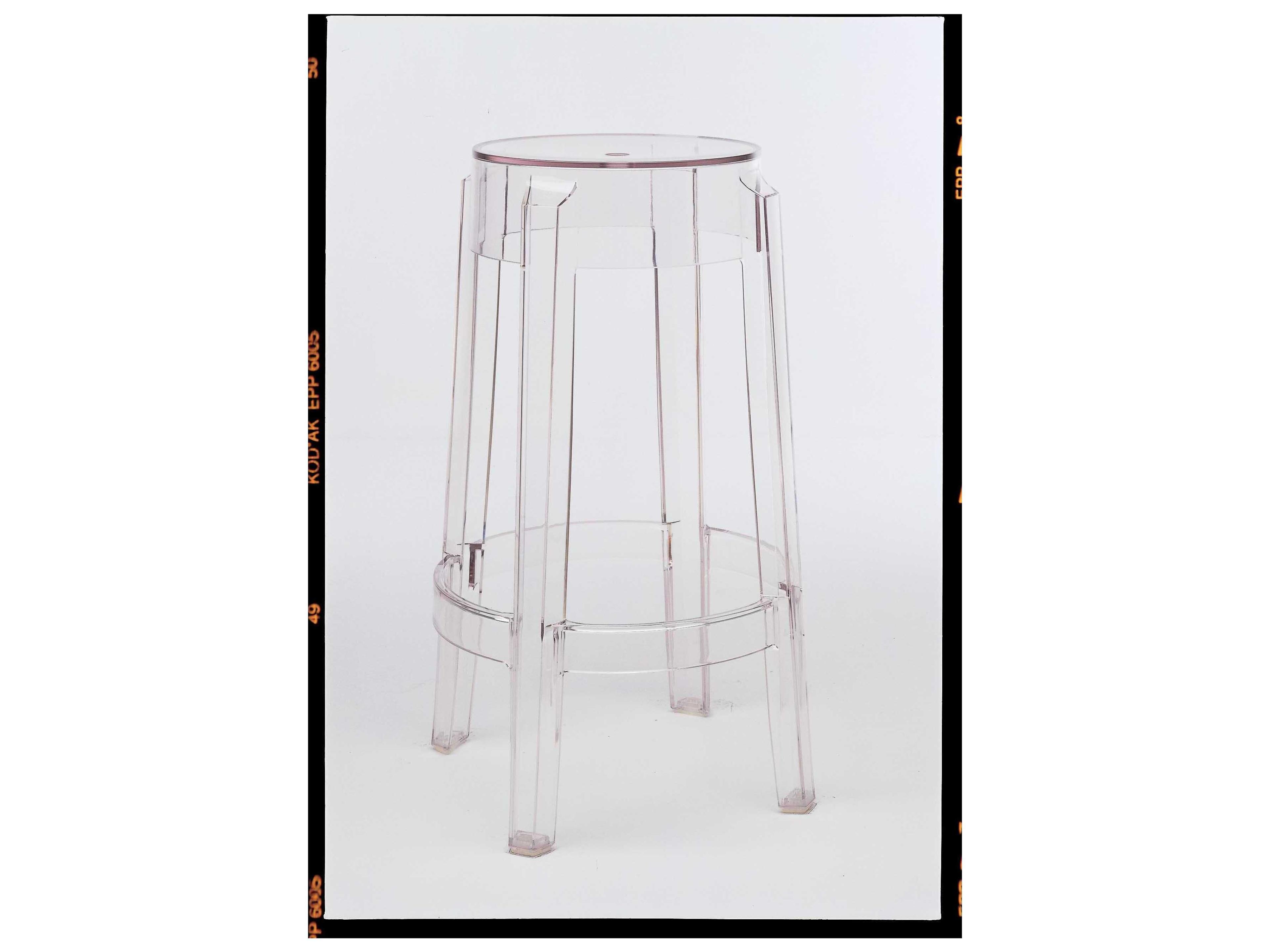 Kartell Charles Ghost Crystal Counter Stool  (Sold in 2)