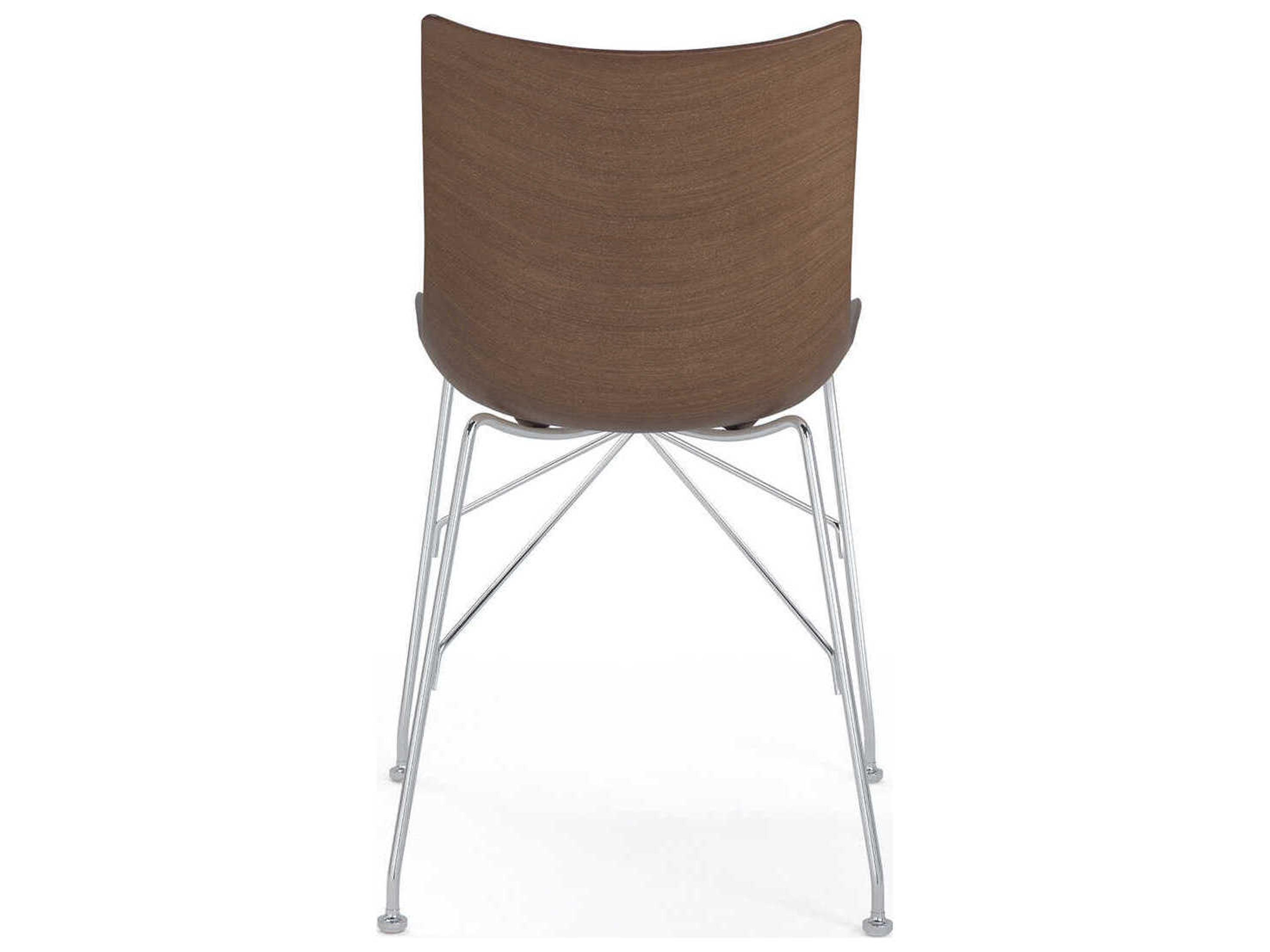 Kartell P-wood Brown Wood Computer Office Chair