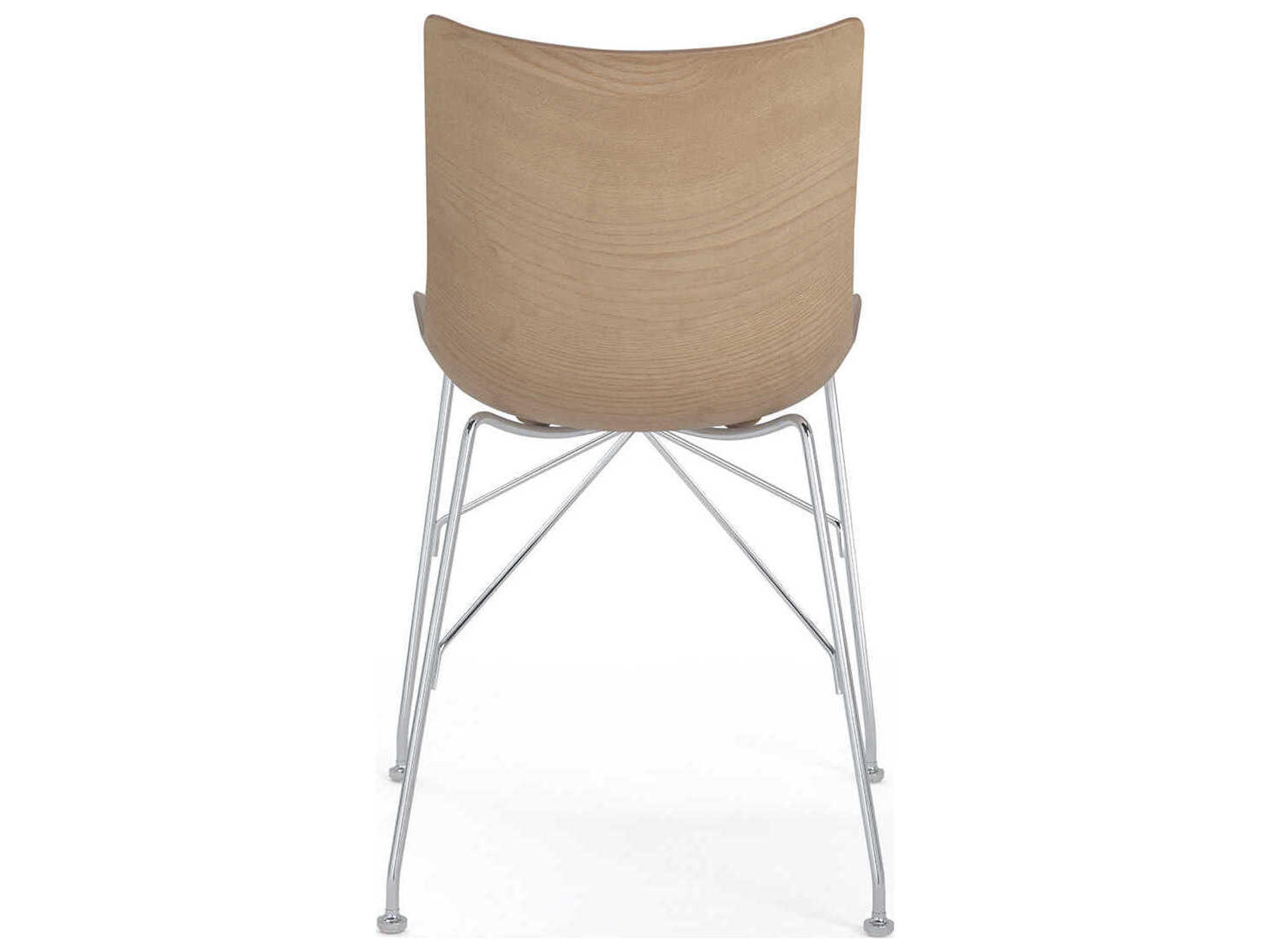 Kartell P-wood Brown Wood Computer Office Chair