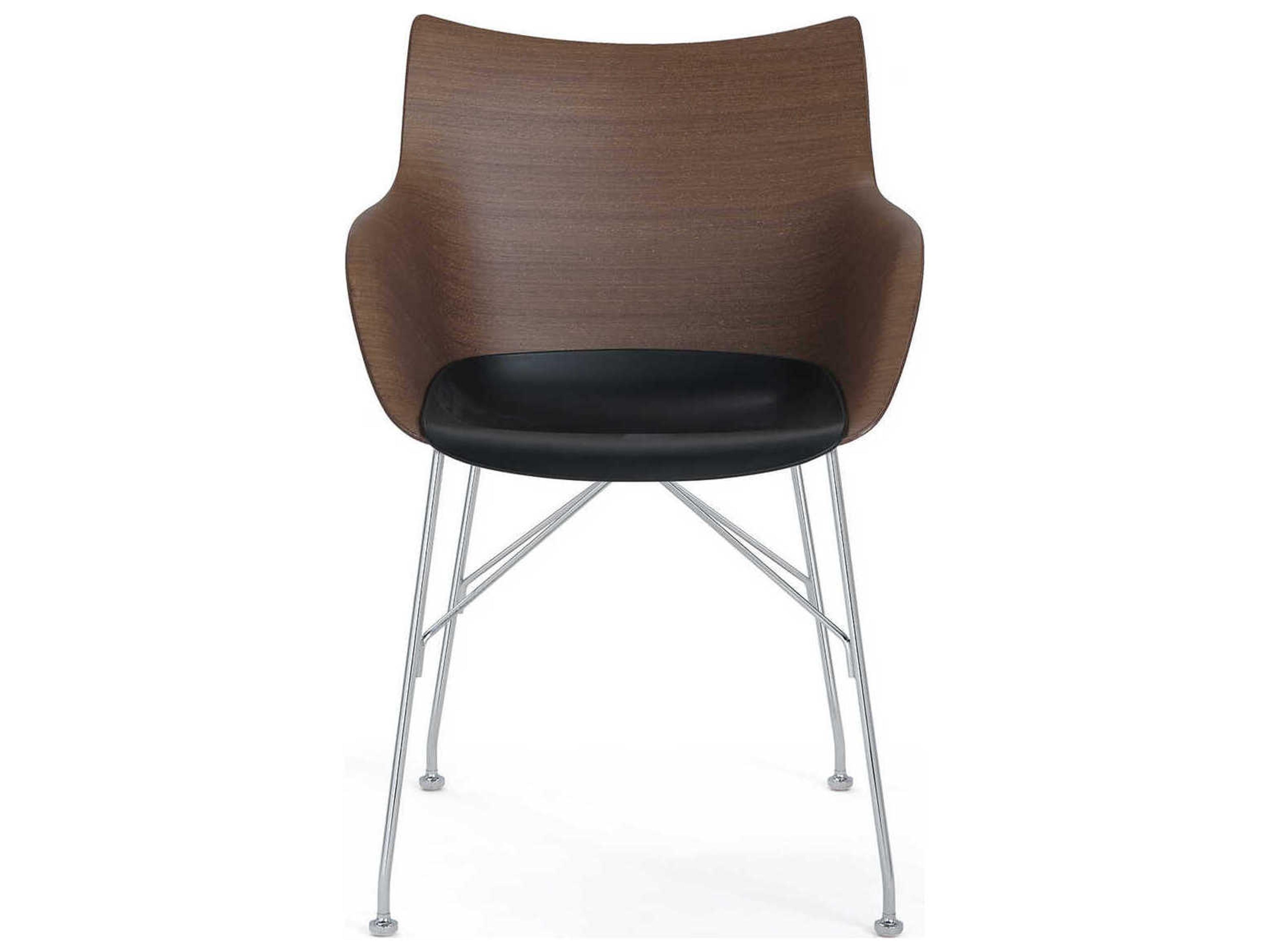 Kartell Q-wood Black Wood Computer Office Chair
