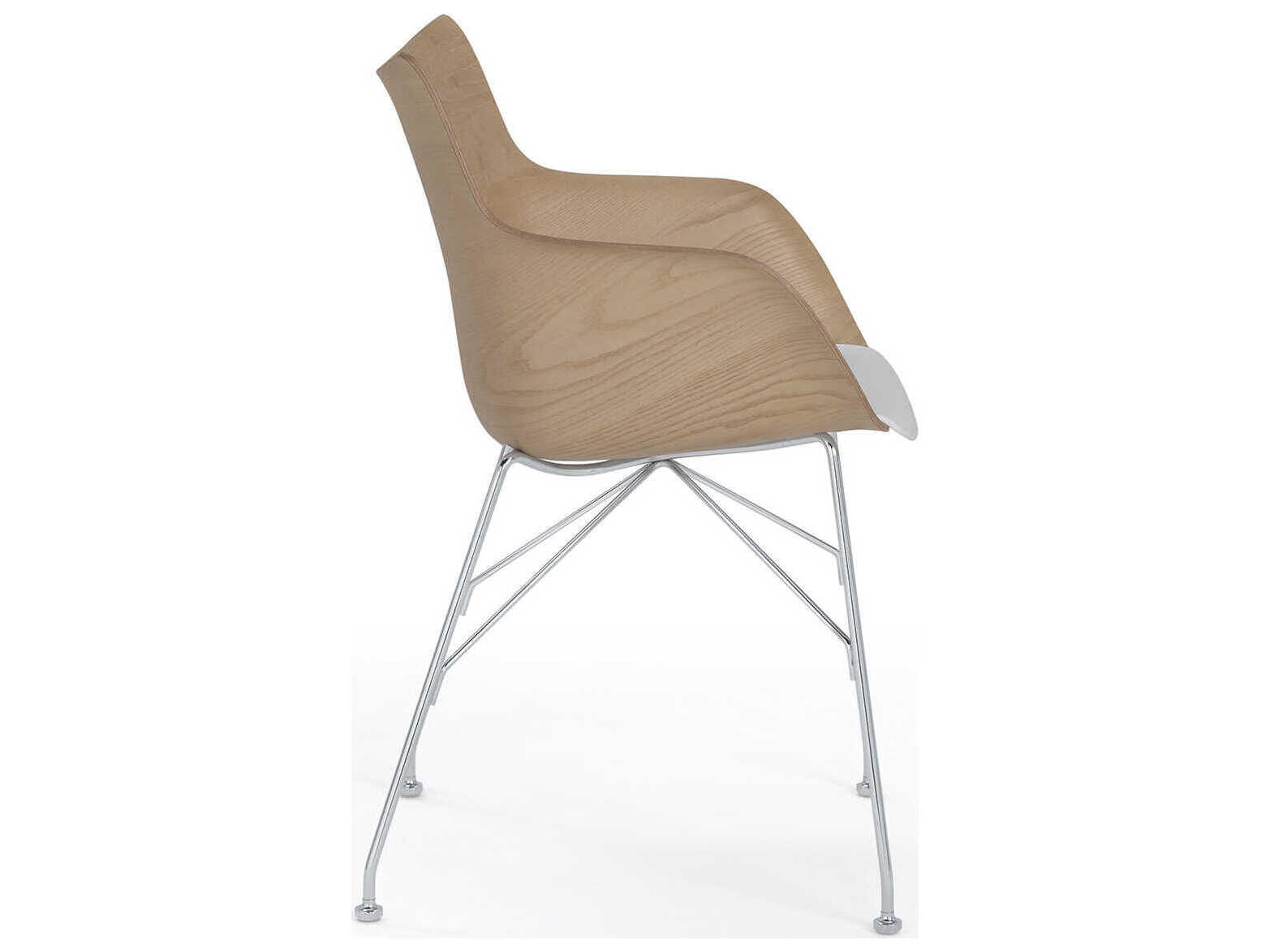 Kartell Q-wood Brown Computer Office Chair
