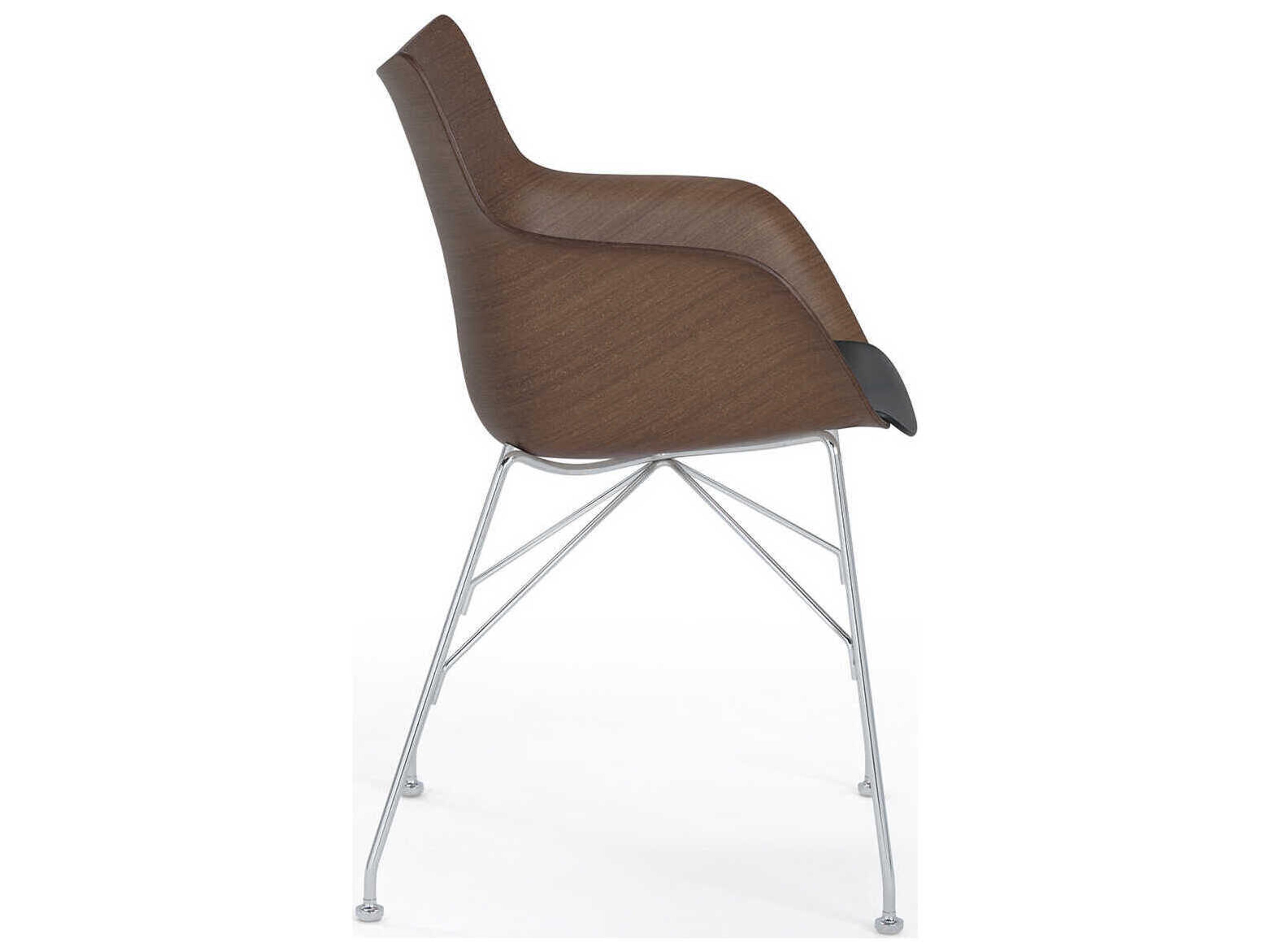 Kartell Q-wood Brown Computer Office Chair