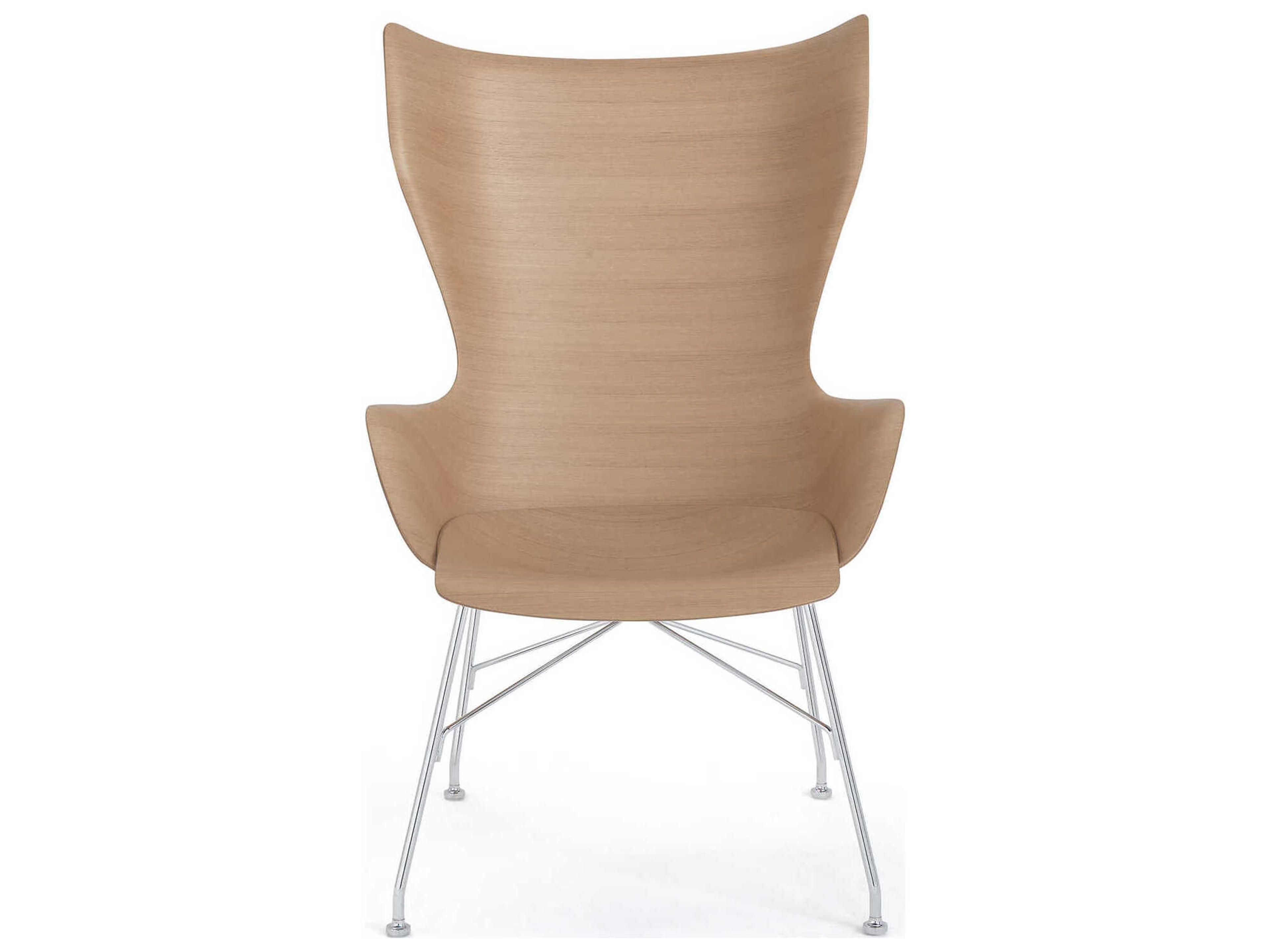 Kartell K-wood Brown Accent Chair