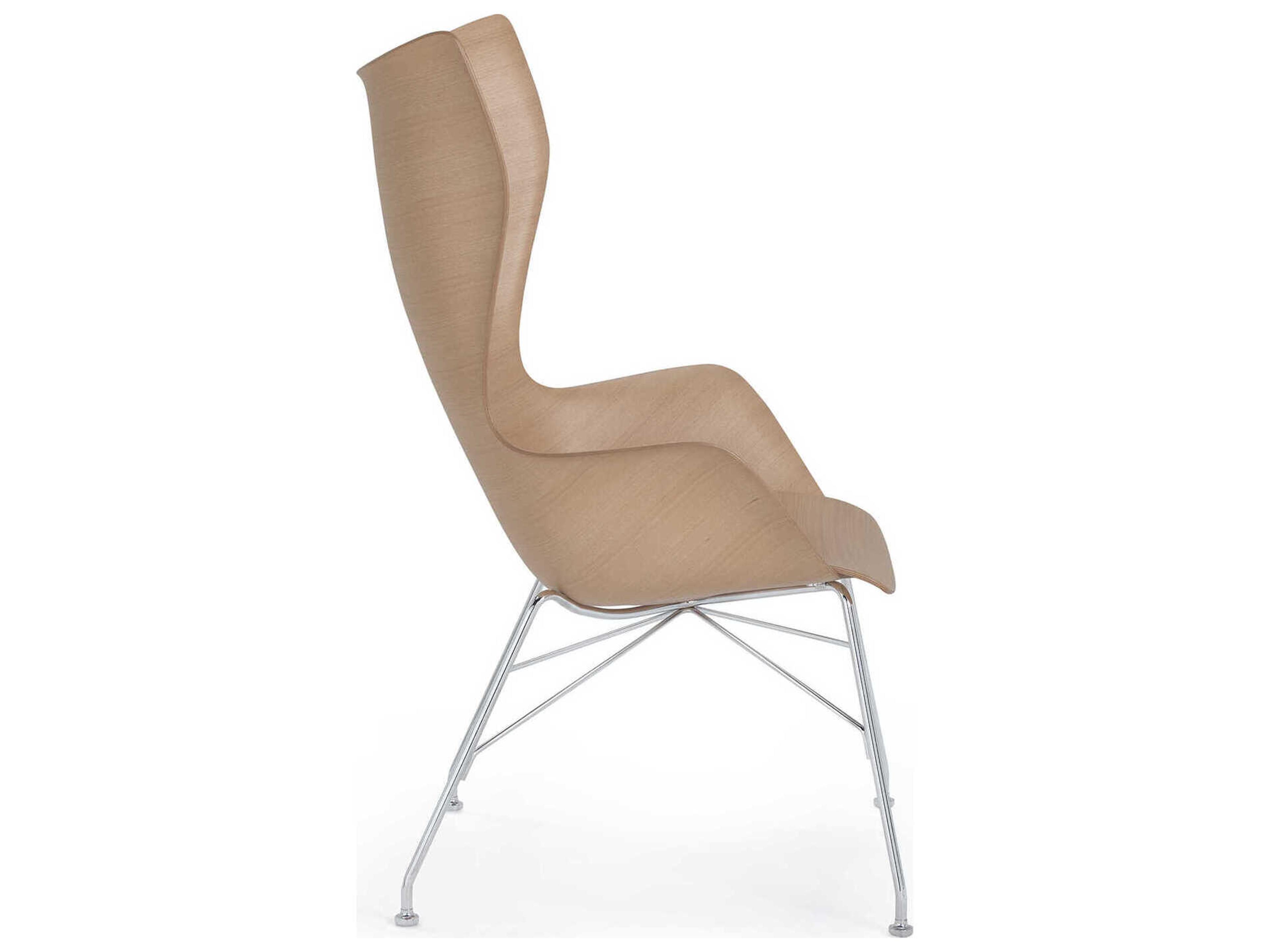 Kartell K-wood Brown Accent Chair