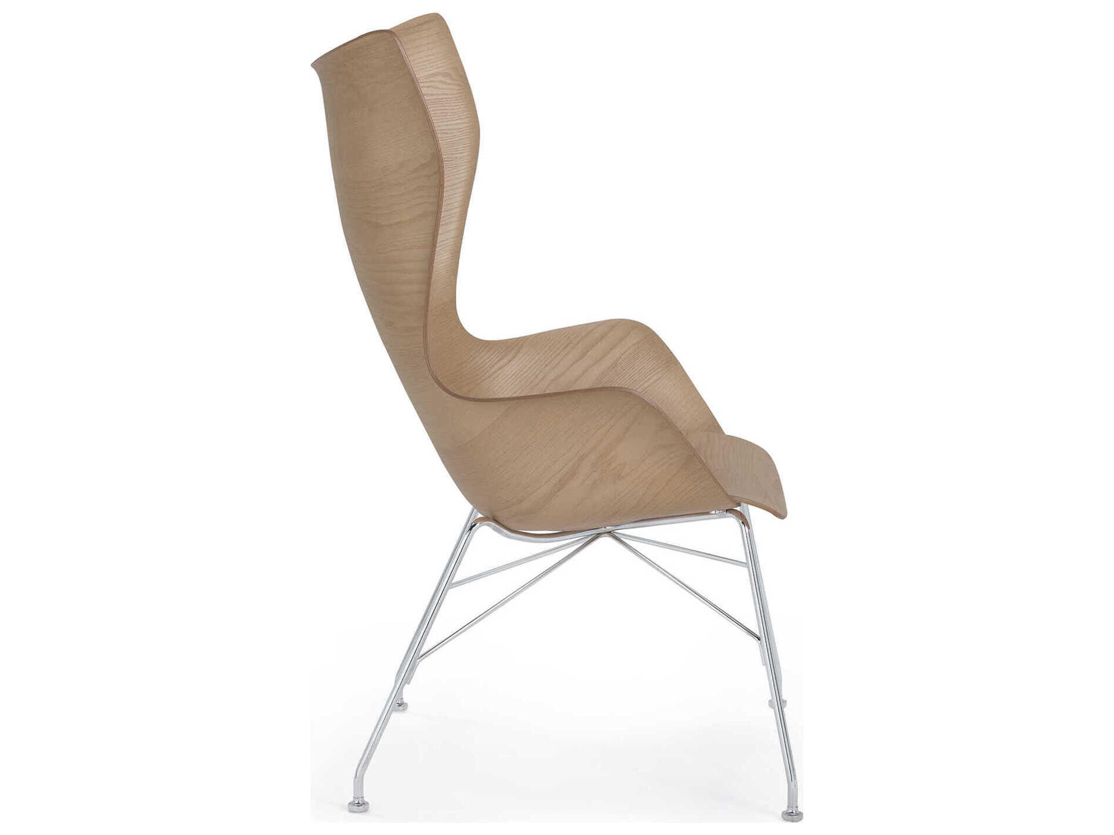 Kartell K-wood Brown Accent Chair