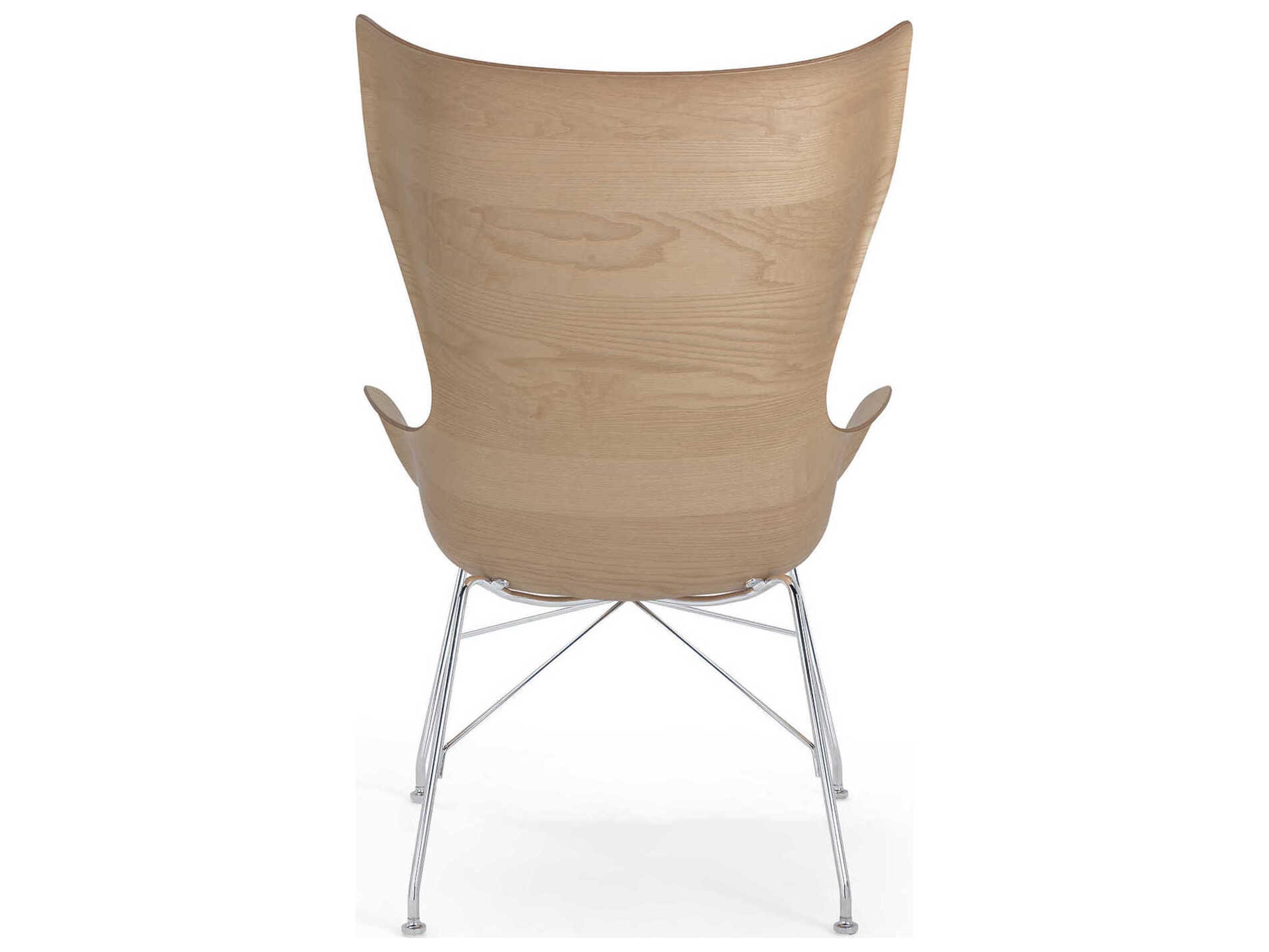 Kartell K-wood Brown Accent Chair