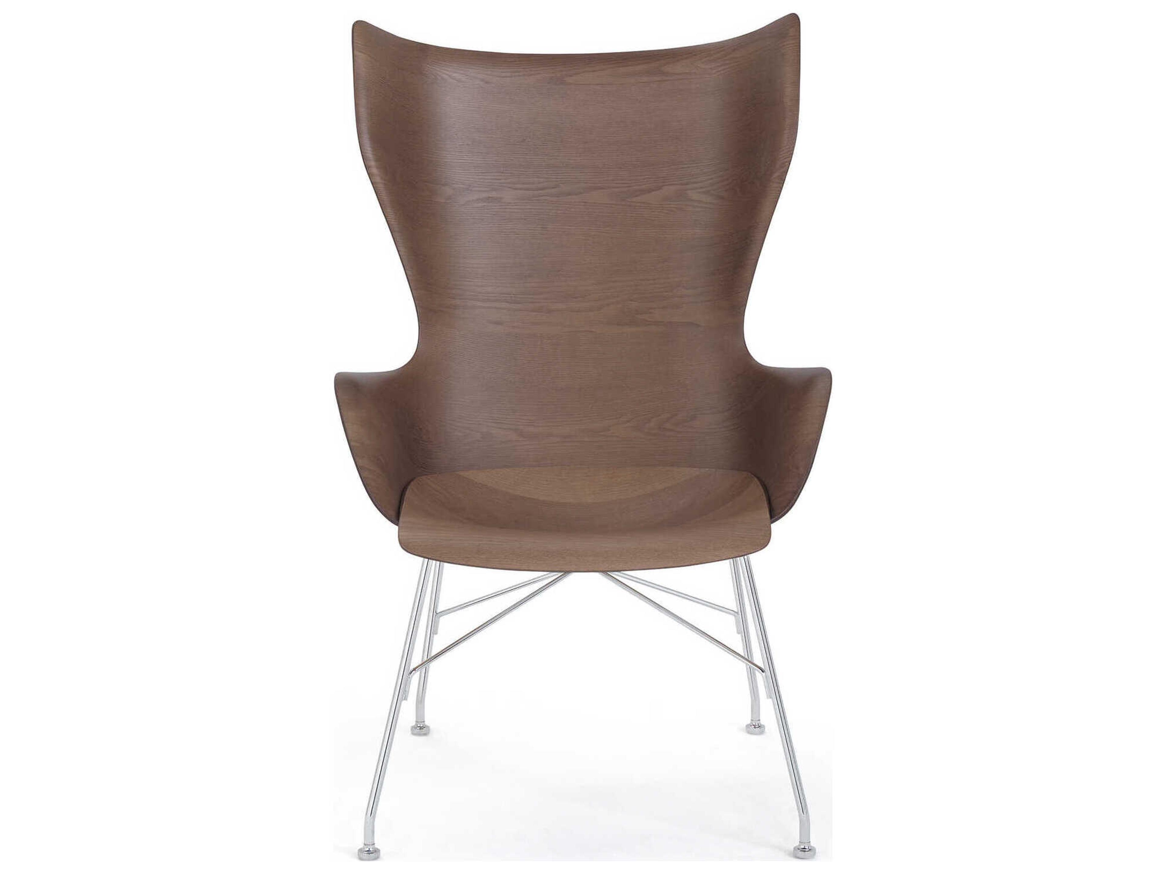 Kartell K-wood Brown Accent Chair