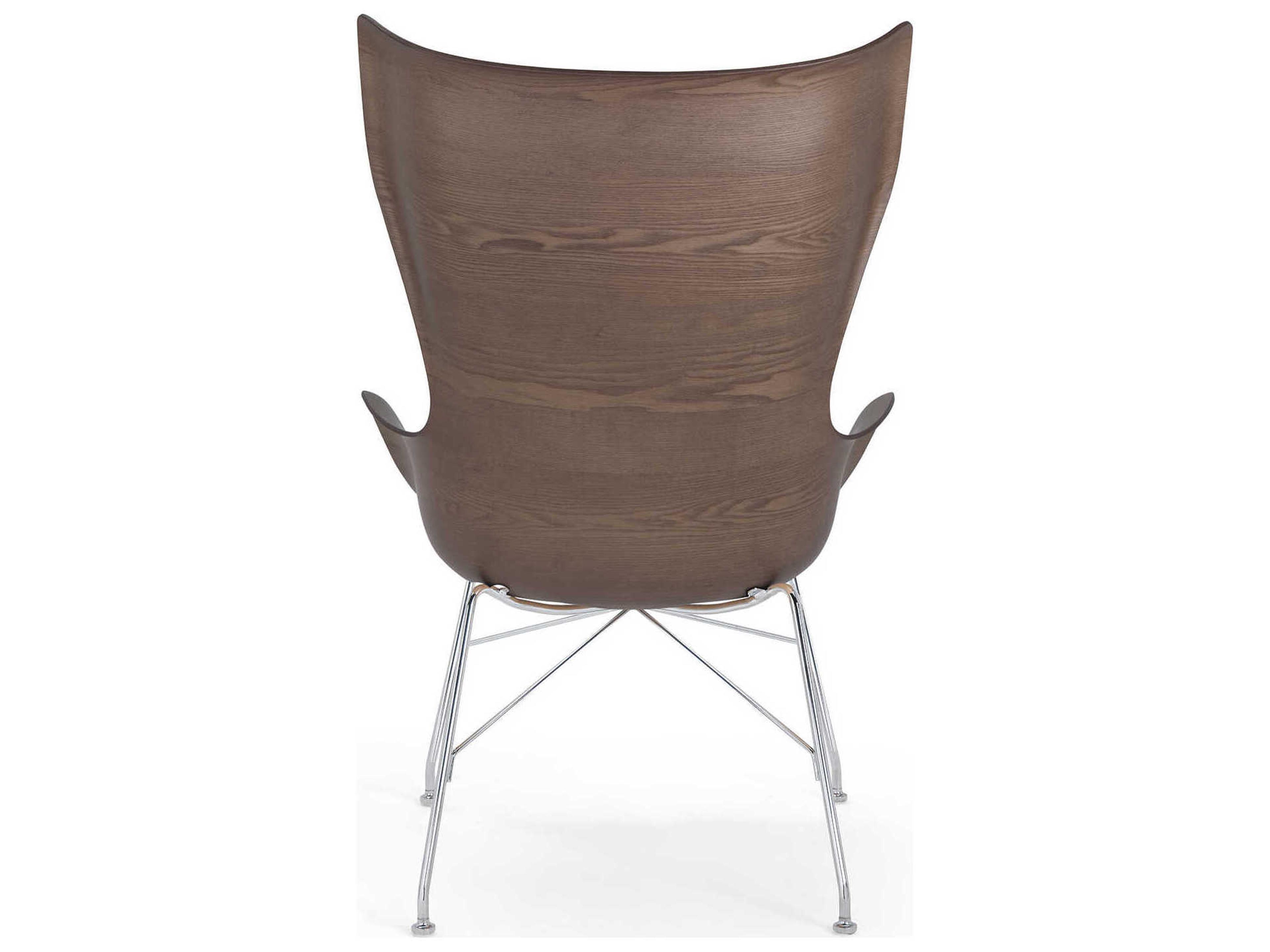 Kartell K-wood Brown Accent Chair