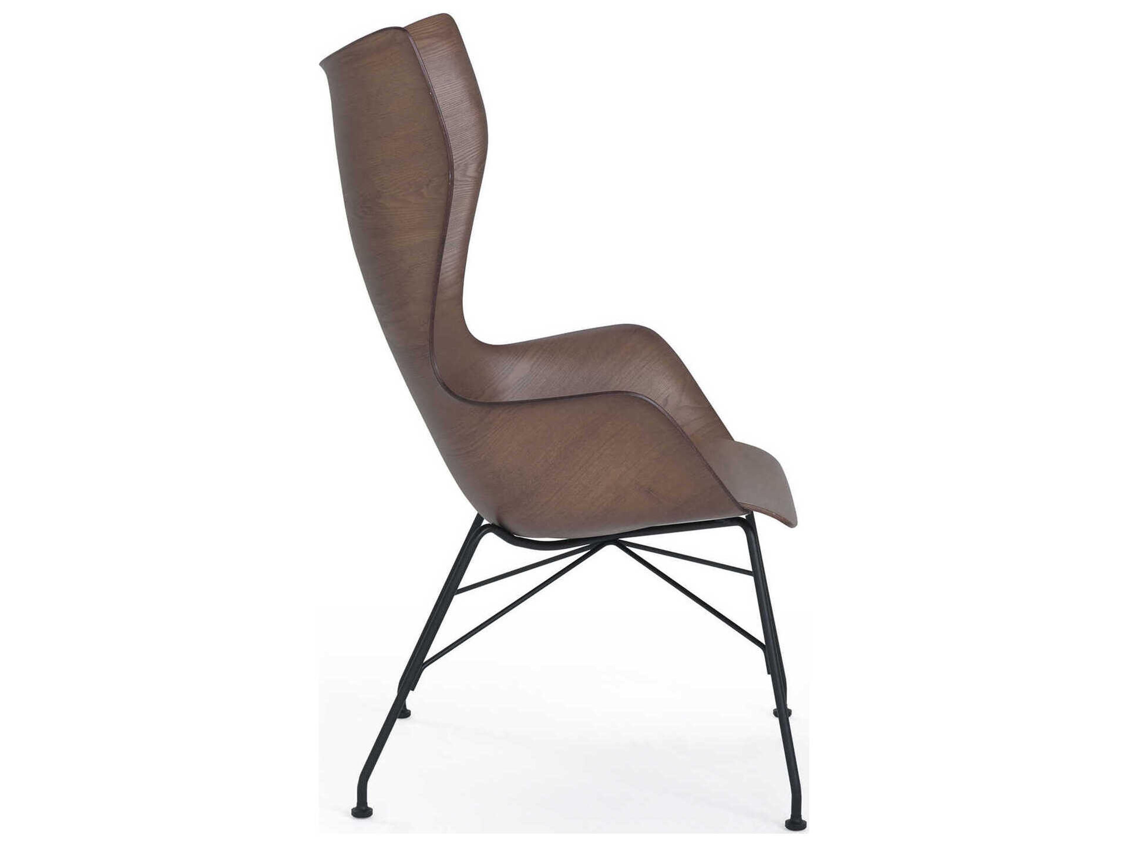 Kartell K-wood Black Accent Chair
