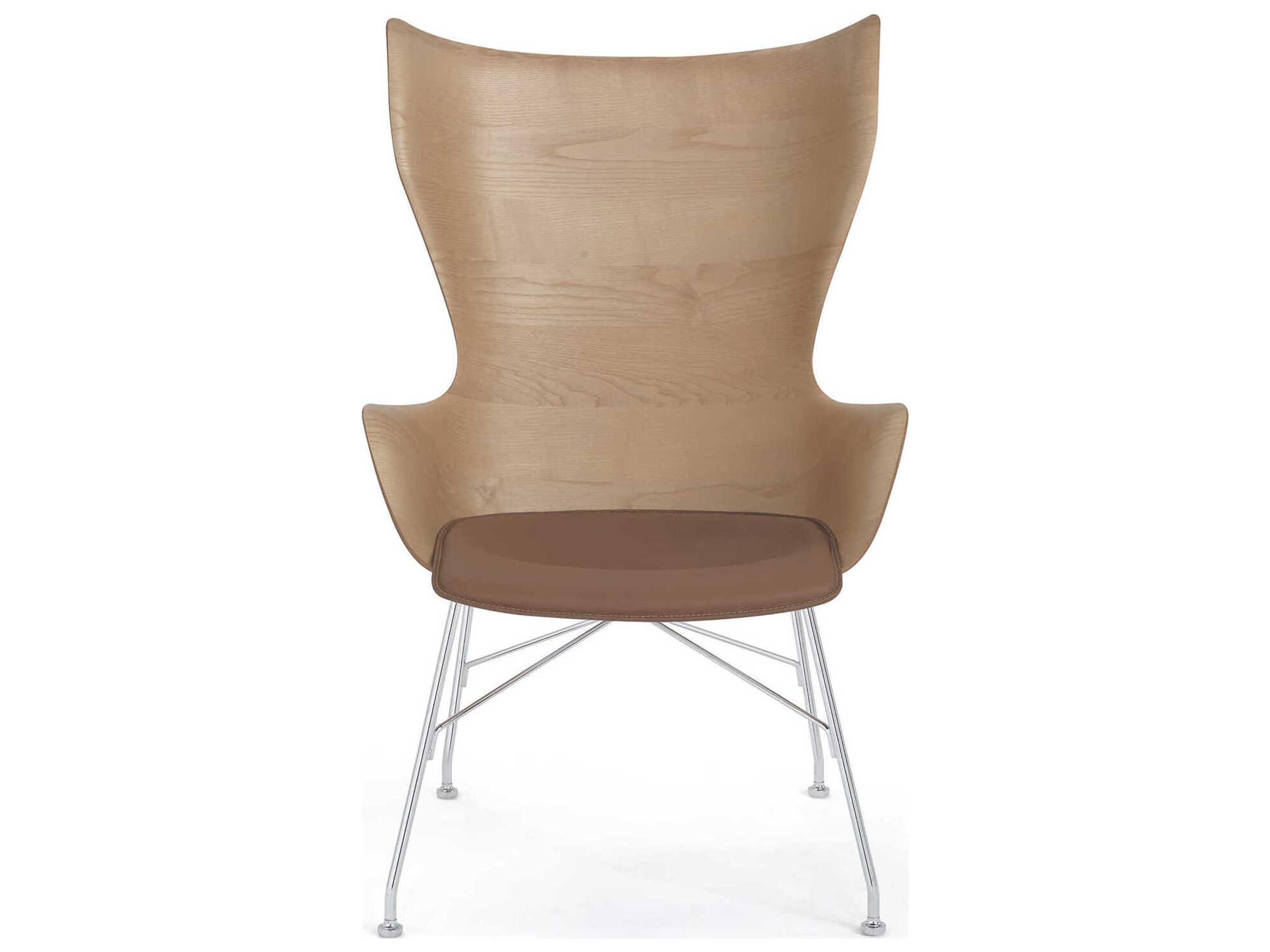 Kartell K-wood Brown Accent Chair