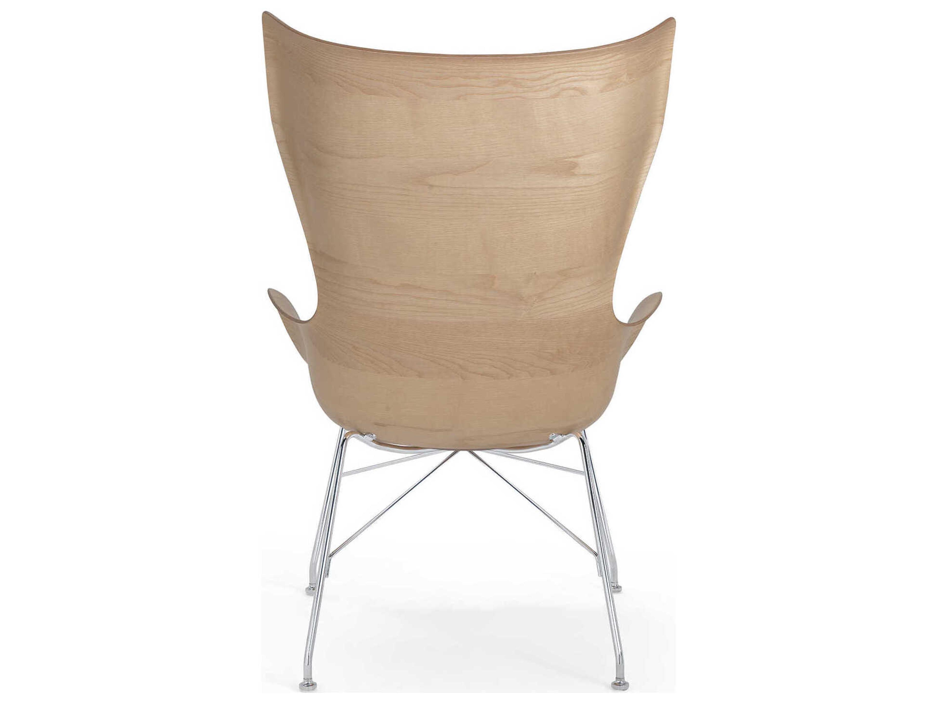 Kartell K-wood Brown Accent Chair