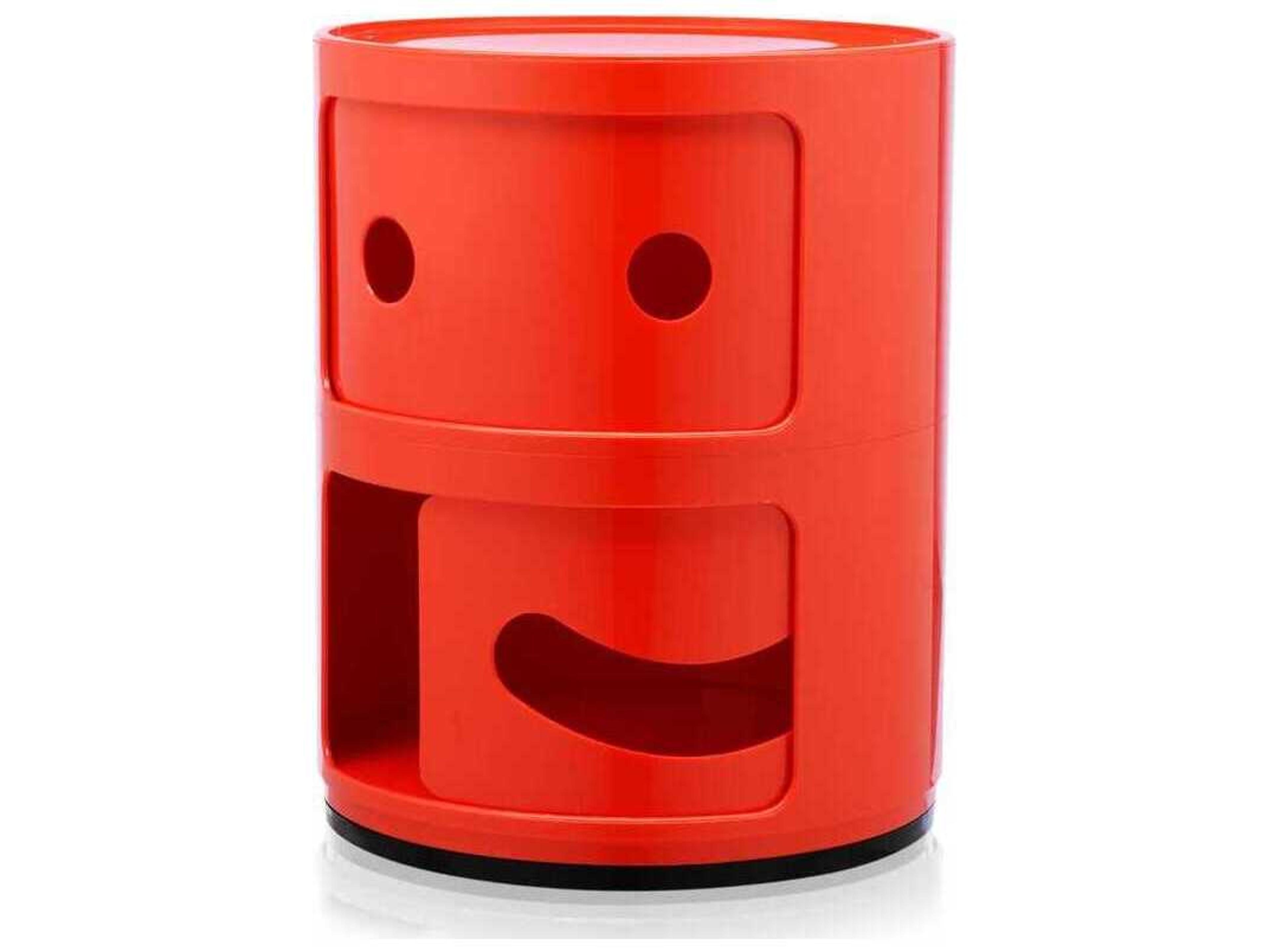 Kartell Componibili Smile Red "smile" File Cabinet